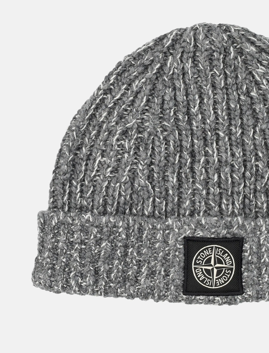 Mouliné Wool Beanie With Compass Logo Stone island – Гарантія оригінальності – вид ззаду