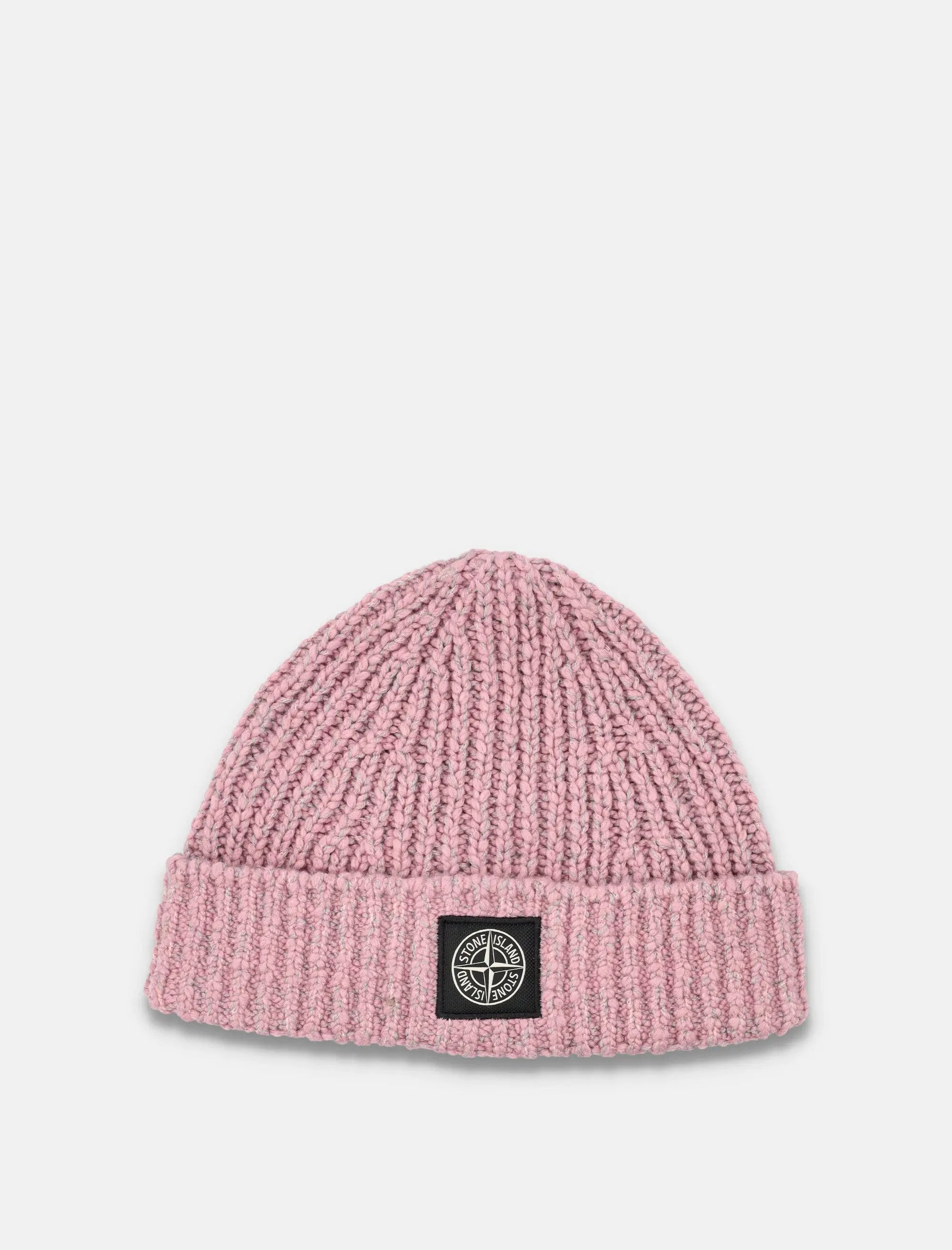 Mouliné Wool Beanie With Compass Logo Stone island – Гарантія оригінальності – боковий вид