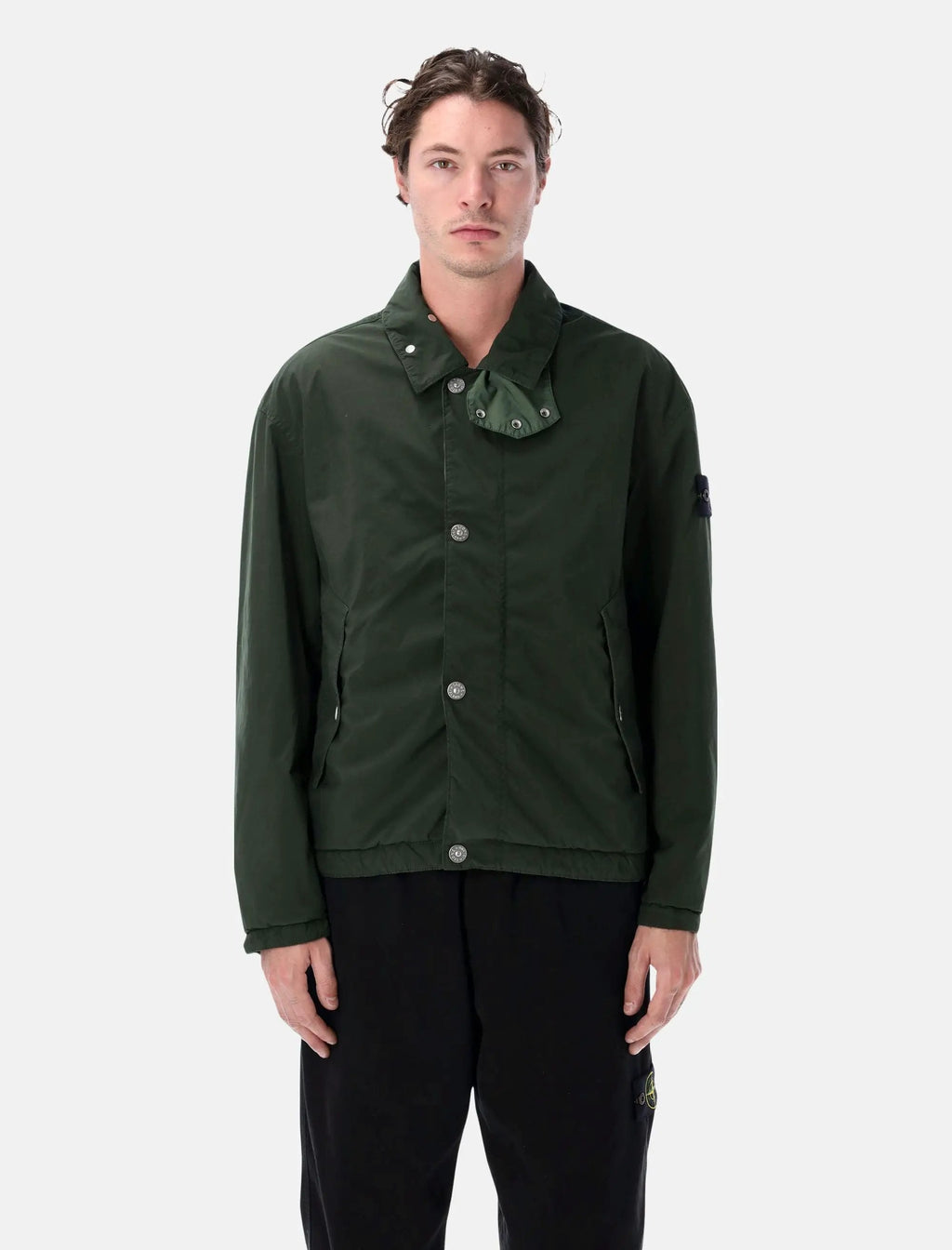 Оригінальна Coach Jacket In Light Compact Touch Poly Tc Stone island – боковий вид