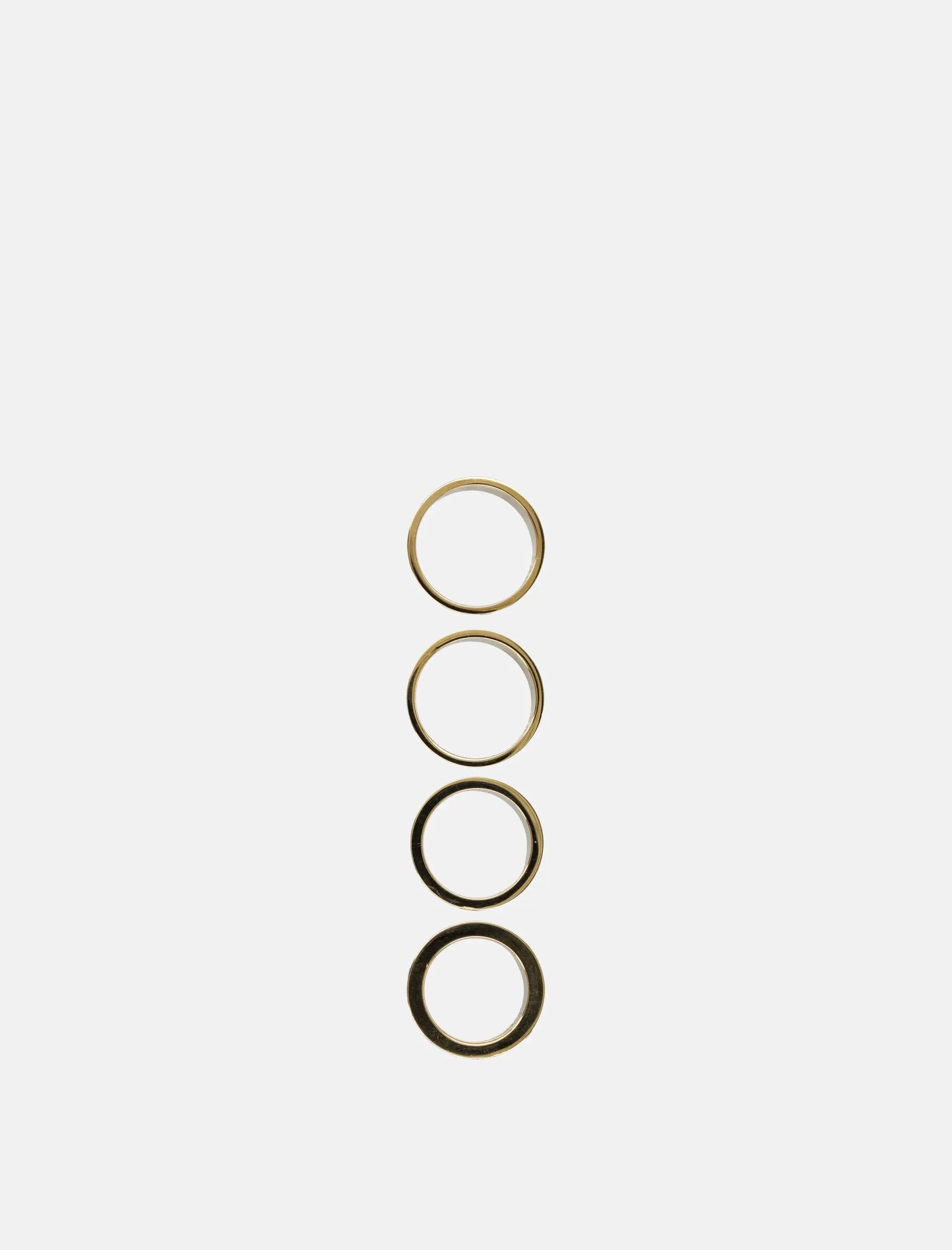 Оригінальна Stacked Numeric Metal Ring Maison margiela – вид ззаду