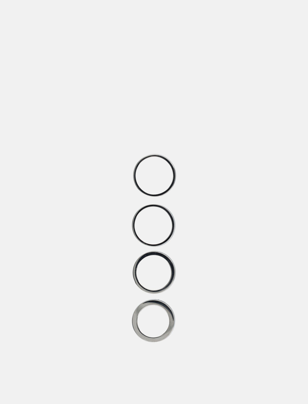 Оригінальна Stacked Numeric Metal Ring Maison margiela – вид ззаду
