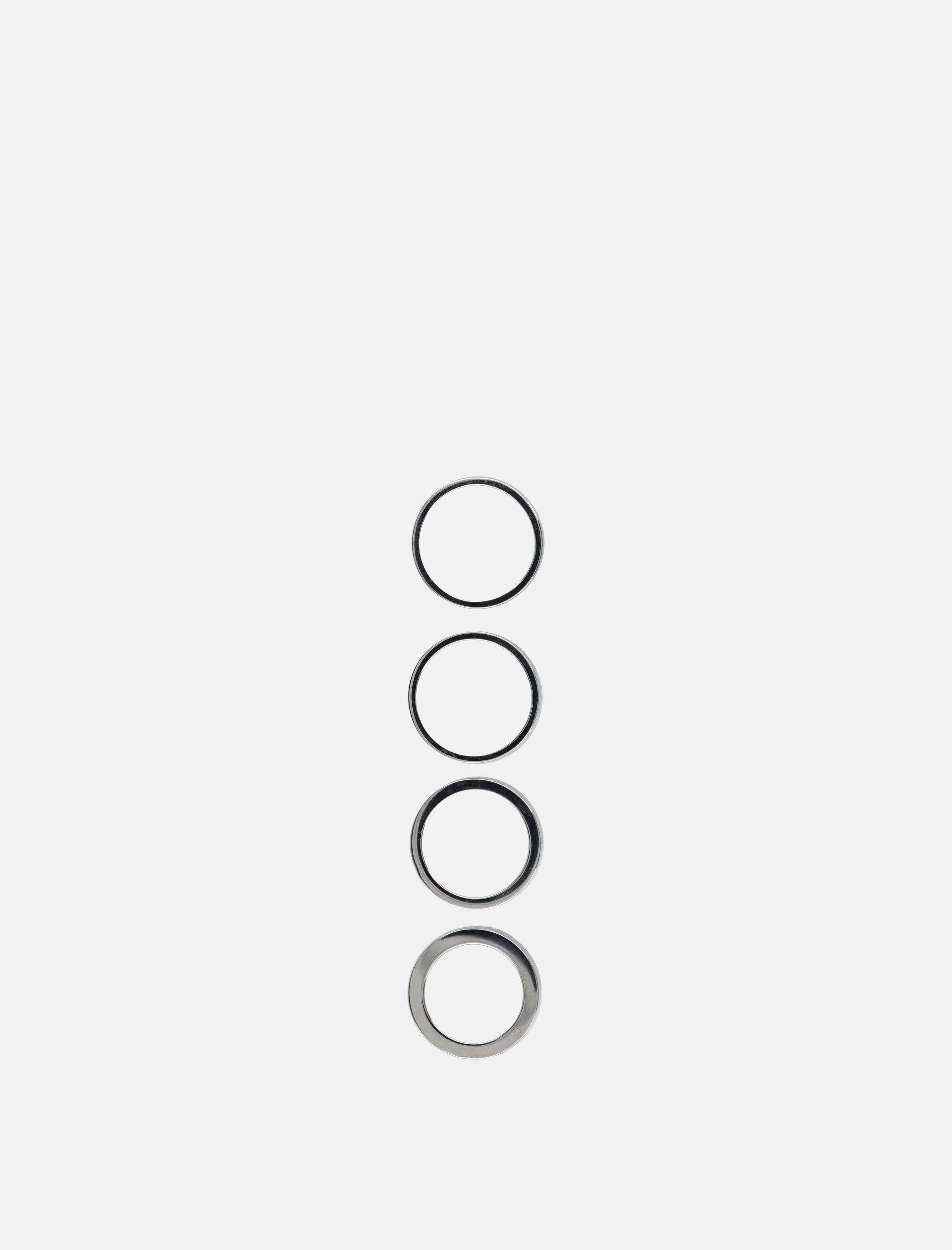 Оригінальна Stacked Numeric Metal Ring Maison margiela – вид ззаду