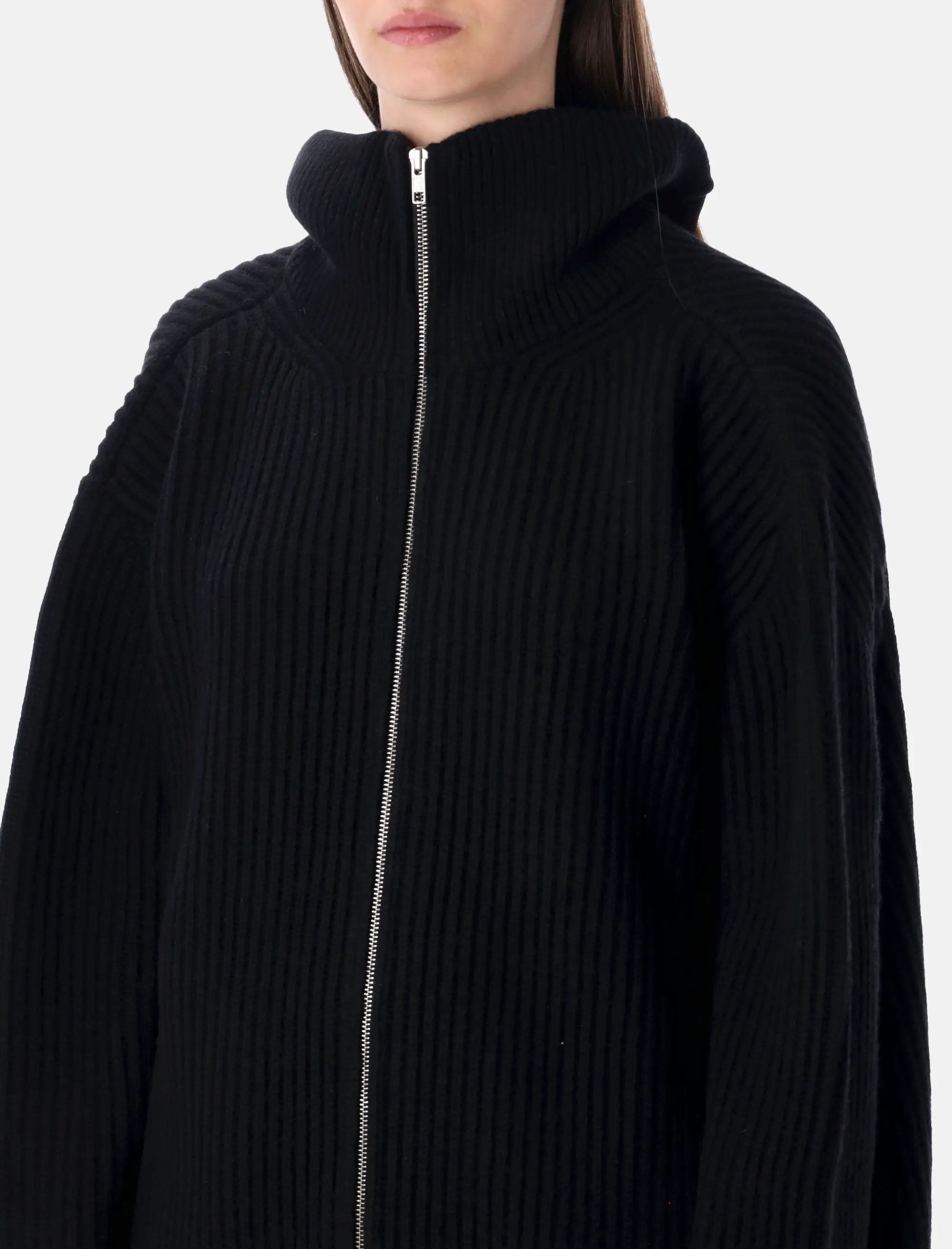 Оригінальна Ribbed Wool Blend Cardigan Dress Maison margiela – детальний вид