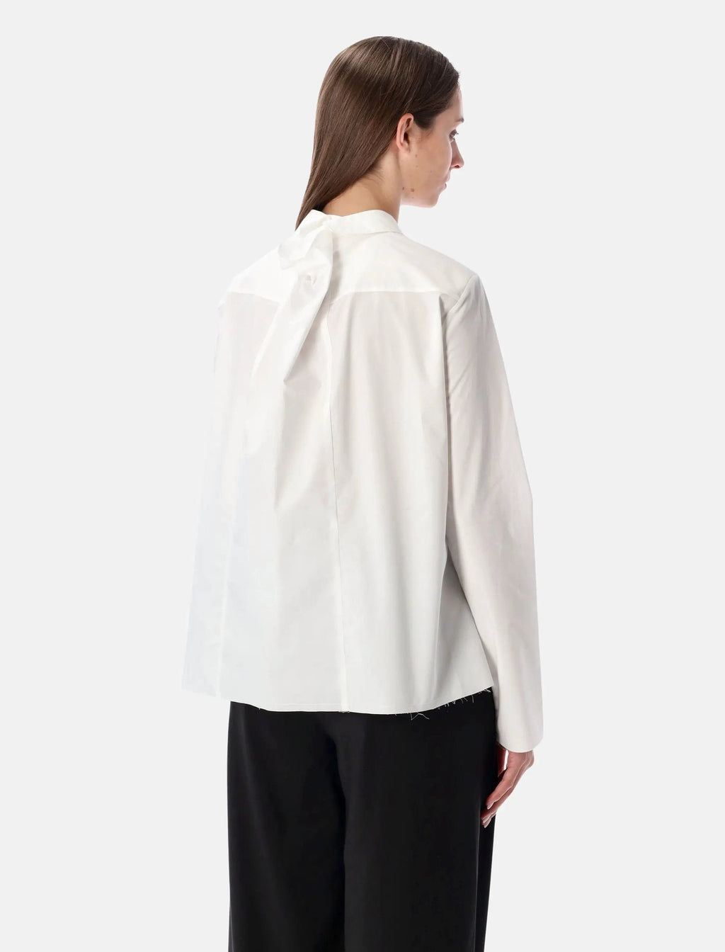 White Poplin Shirt With Back Panel Maison margiela оригінал – Купити в Україні – вид ззаду