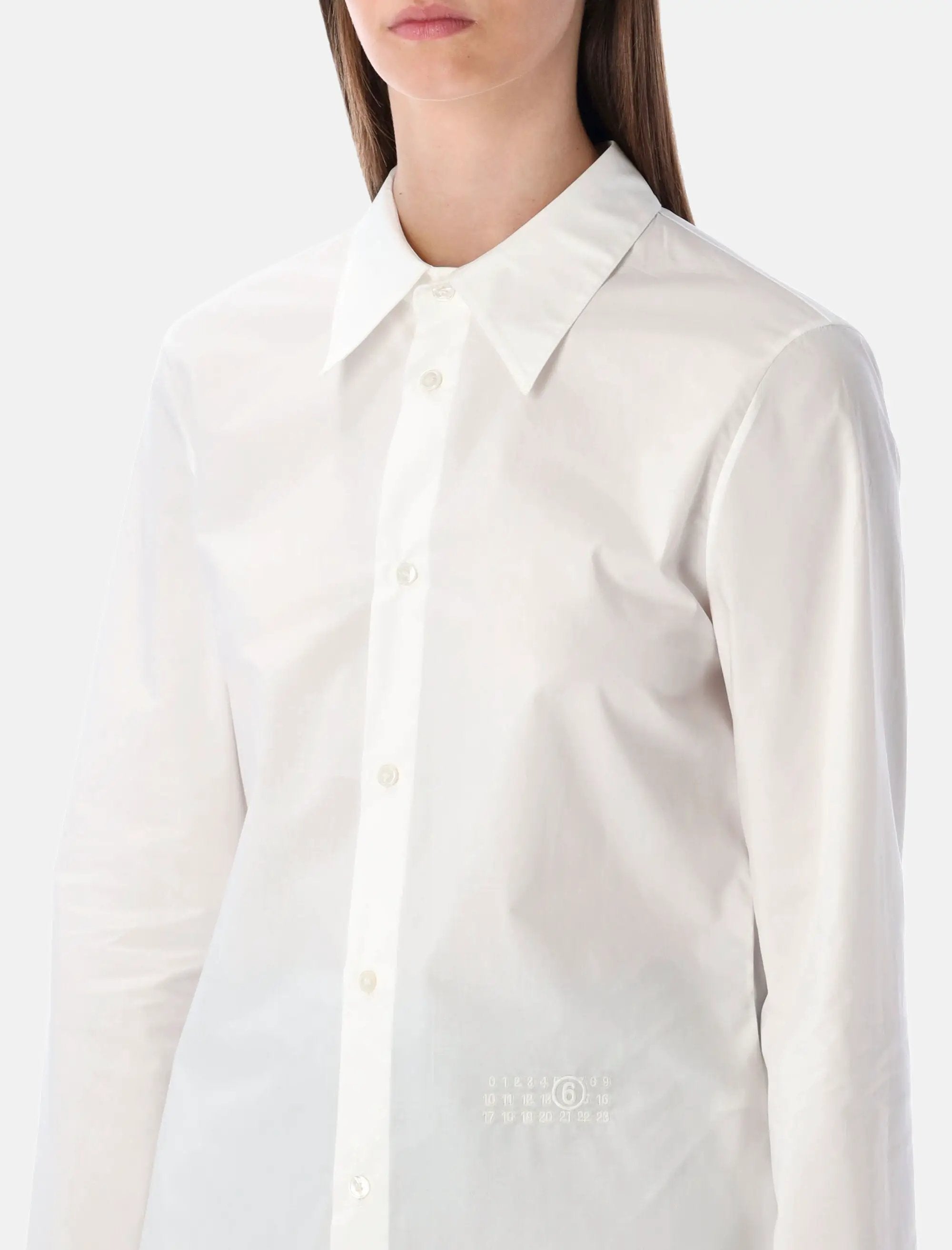 White Poplin Shirt With Back Panel Maison margiela оригінал – Купити в Україні – детальний вид