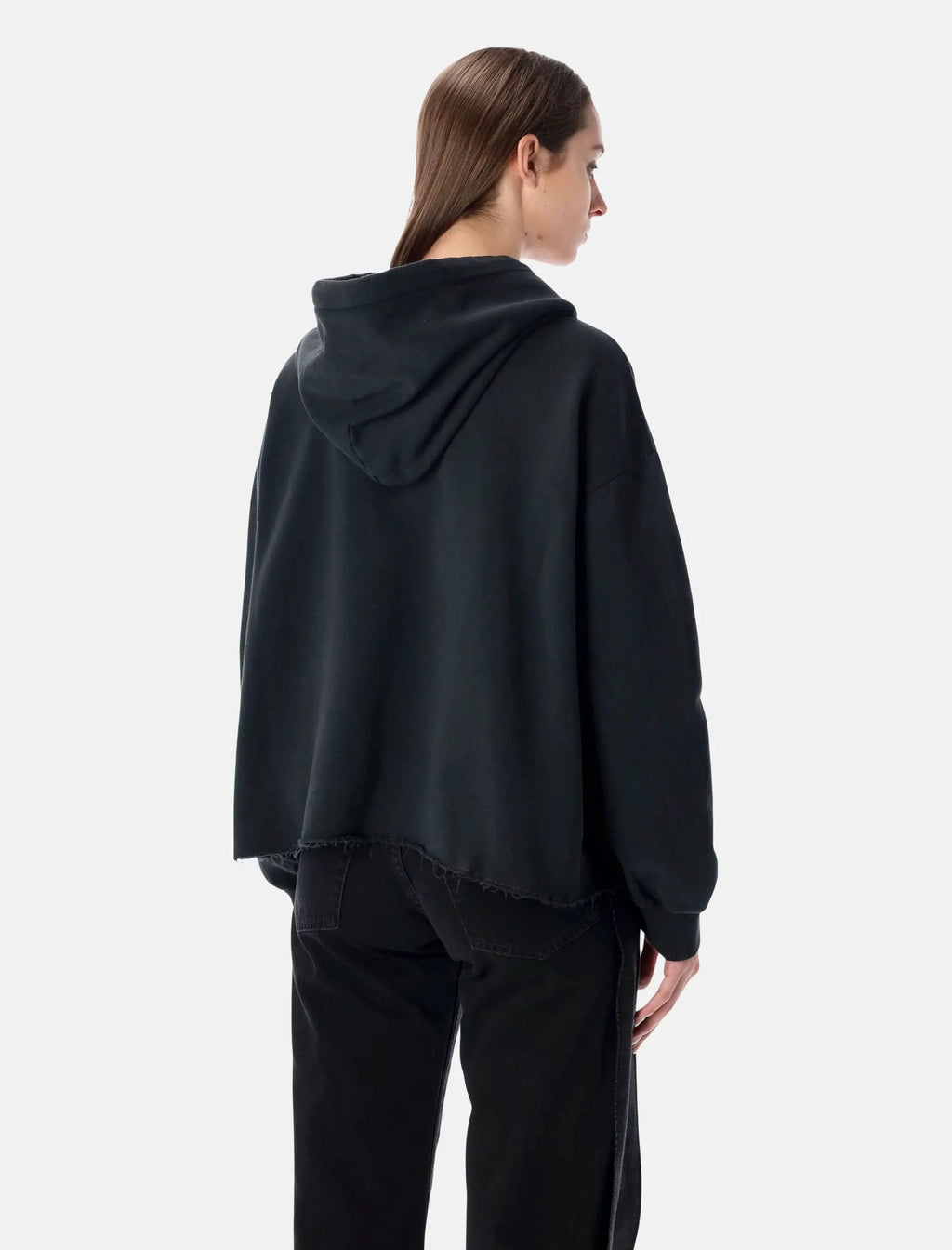 Black Logo Hoodie Maison margiela – Гарантія оригінальності – вид ззаду