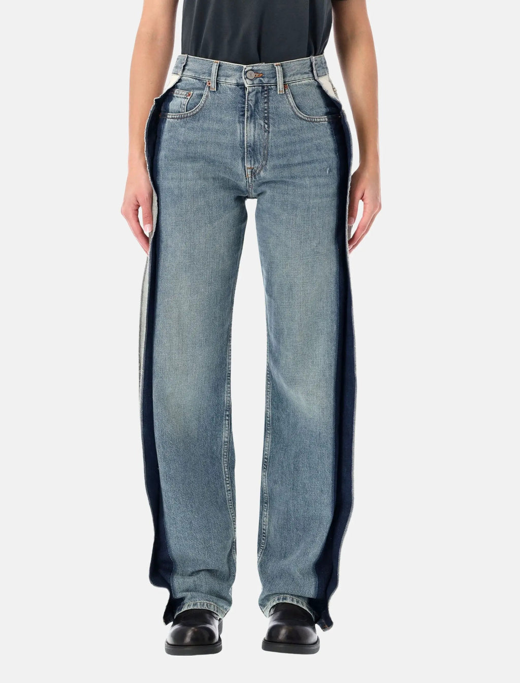 Reduced Panel Straight Jeans Maison margiela – Гарантія оригінальності – боковий вид