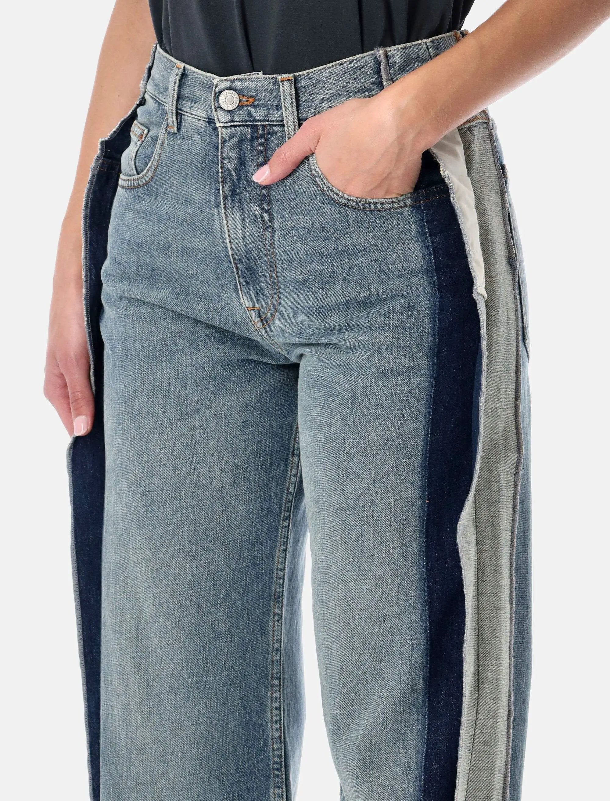Reduced Panel Straight Jeans Maison margiela – Гарантія оригінальності – детальний вид