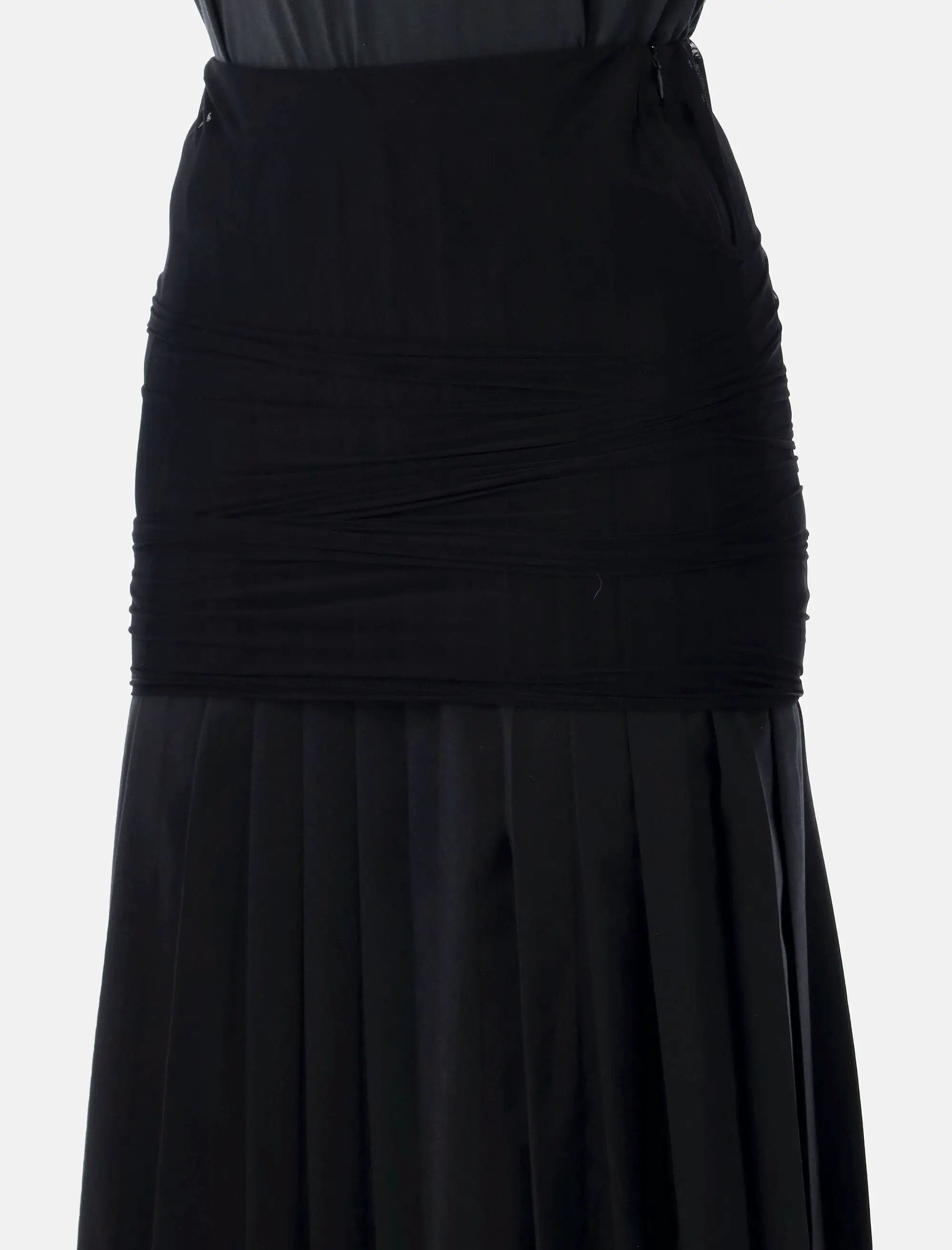 Оригінальна Wool Blend Pleated MIDI Skirt Maison margiela – детальний вид