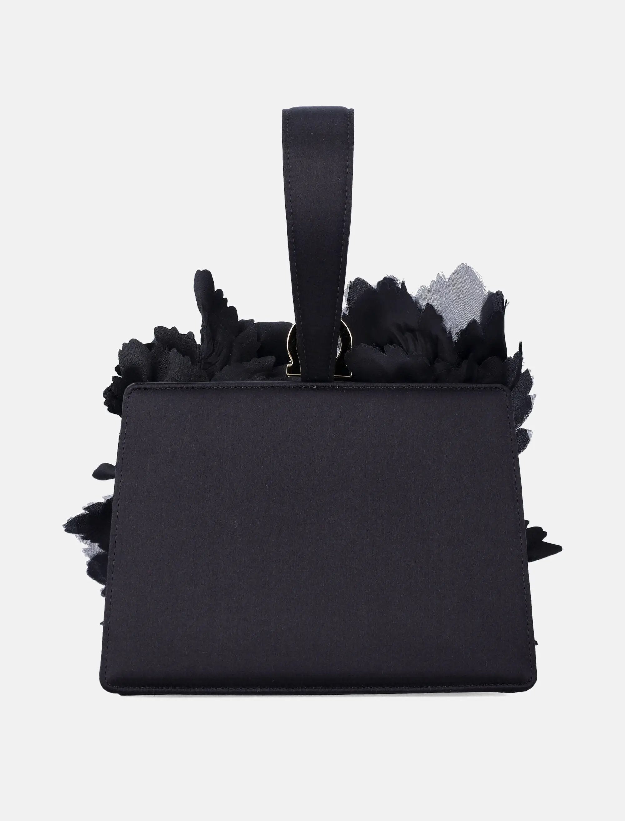 Mini Satin Clutch With Floral Embellishments Salvatore ferragamo оригінал – Купити в Україні – збільшений вид