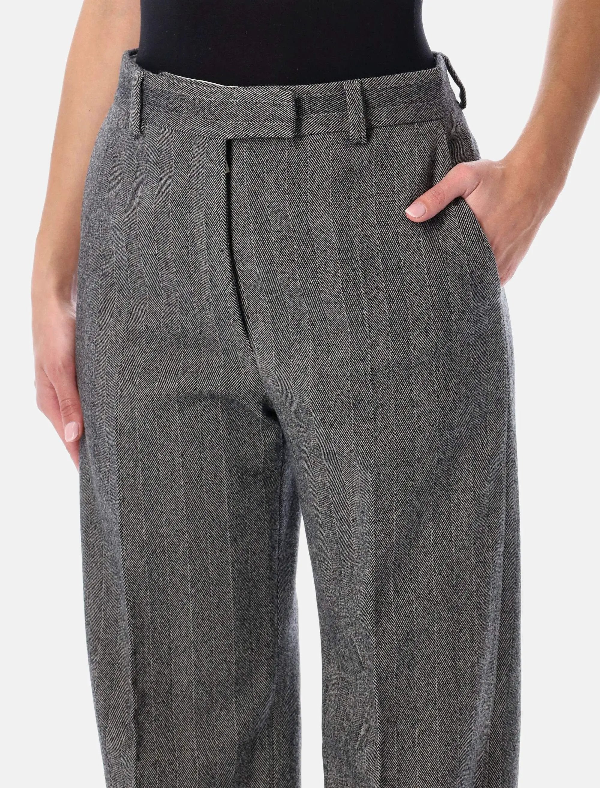 Chevron Wool Tailored Trousers Salvatore ferragamo оригінал – Купити в Україні – детальний вид