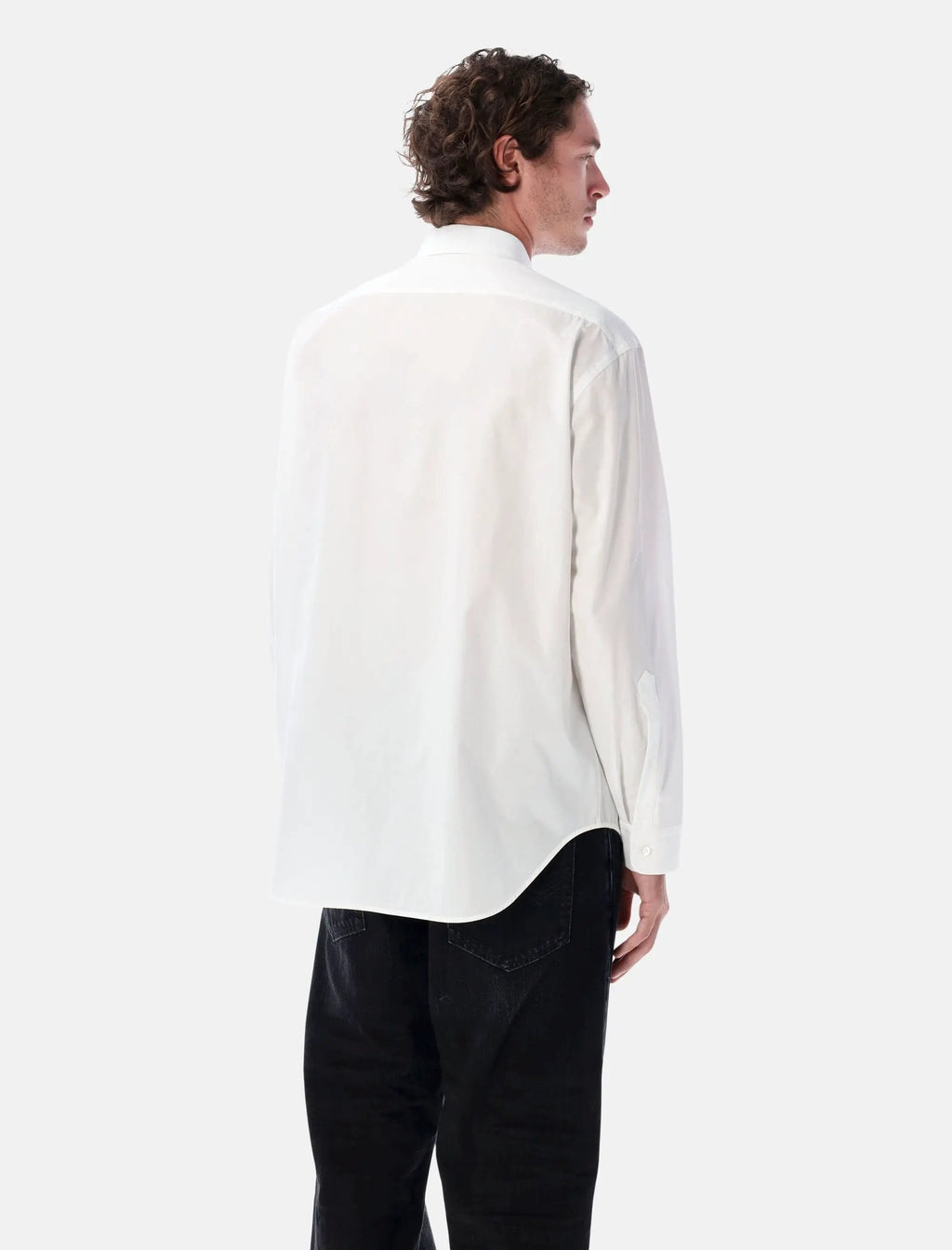 White Poplin Standard Shirt Balenciaga оригінал – Купити в Україні – вид ззаду