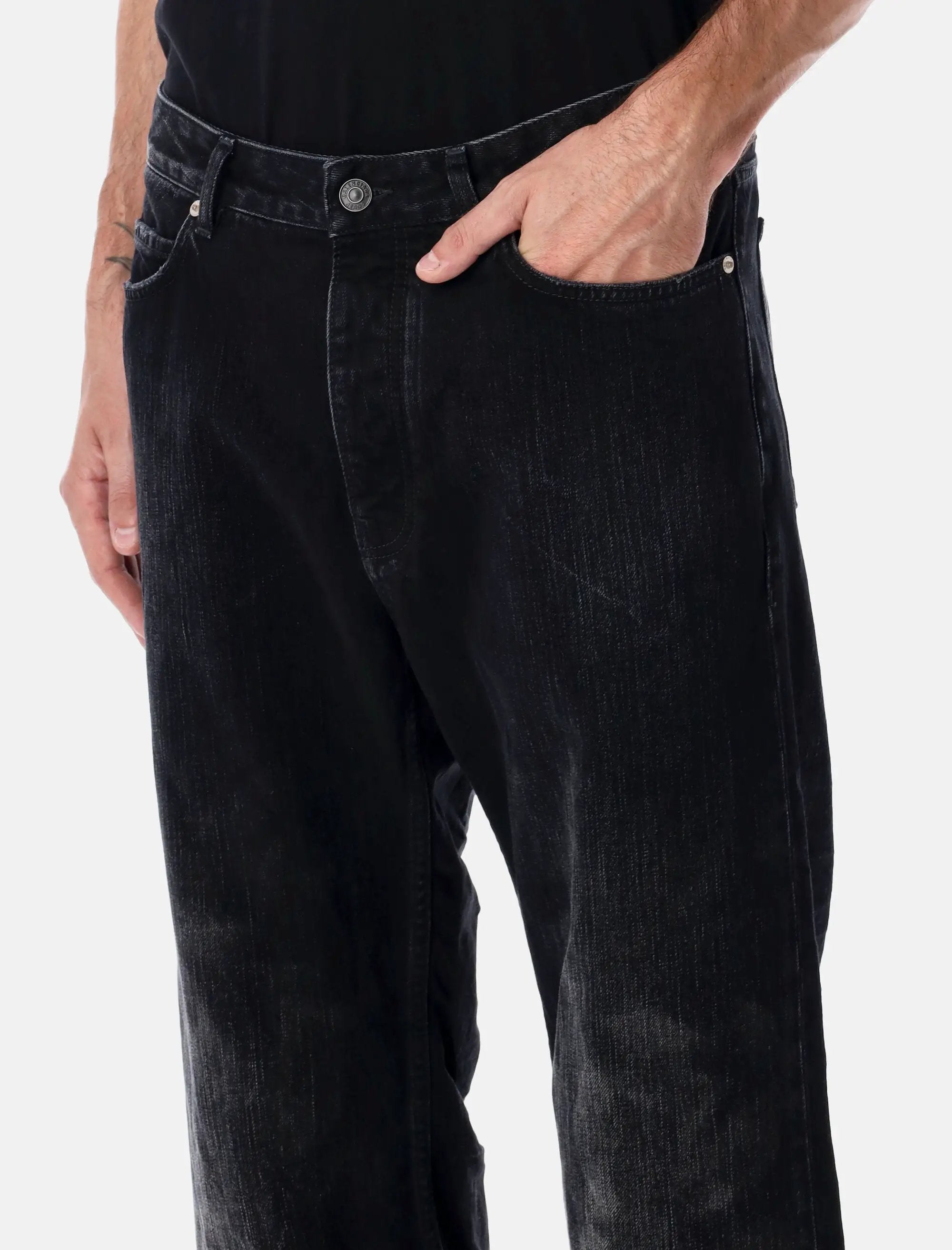 Black Washed Denim Jeans Balenciaga – Гарантія оригінальності – детальний вид