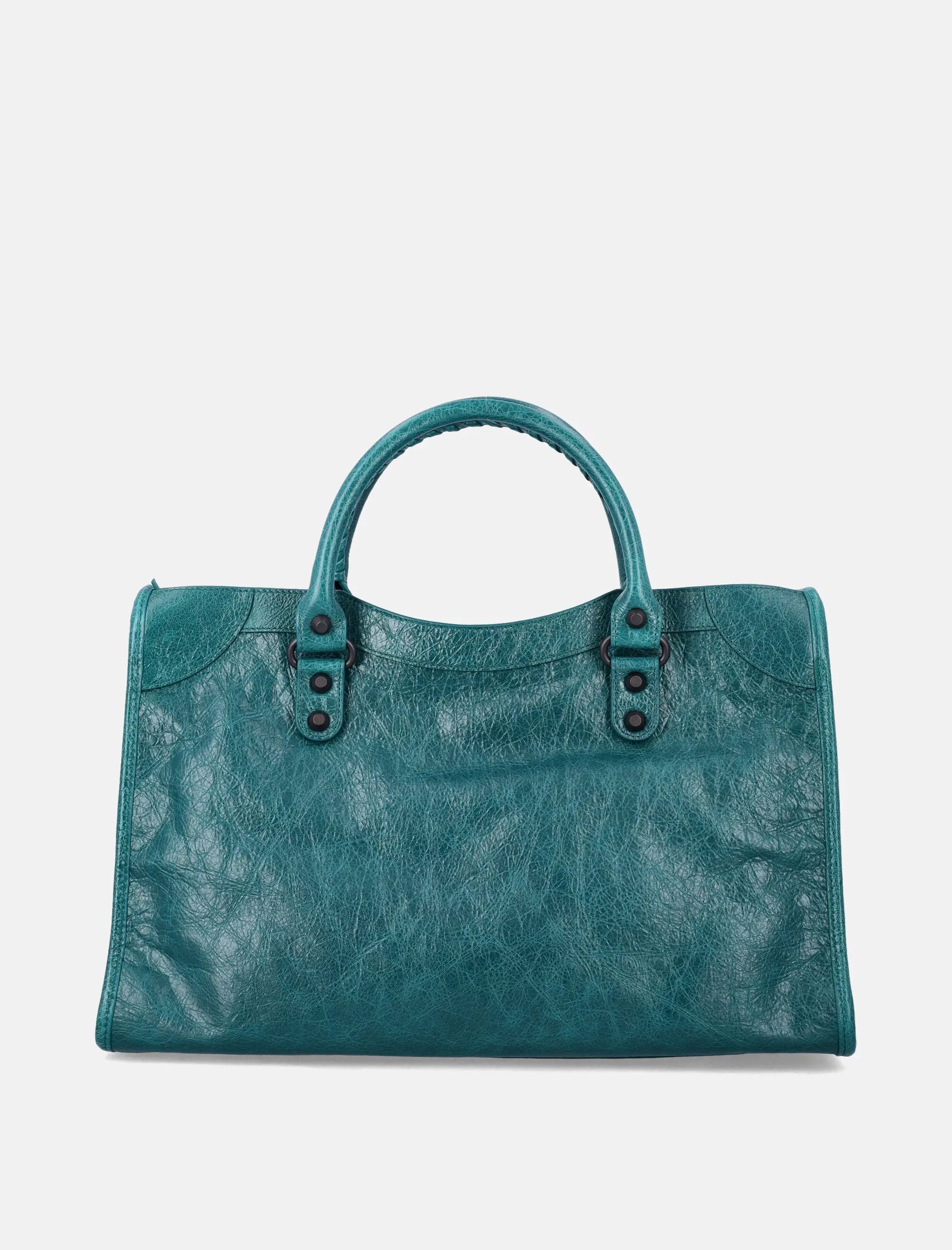 Оригінальна Le City Medium Bag In Volcanic Rock Lambskin Balenciaga – збільшений вид