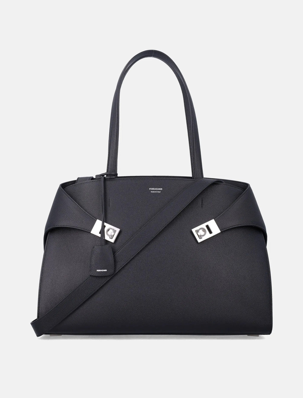 Оригінальна Hug Leather Shoulder Bag Salvatore ferragamo – боковий вид