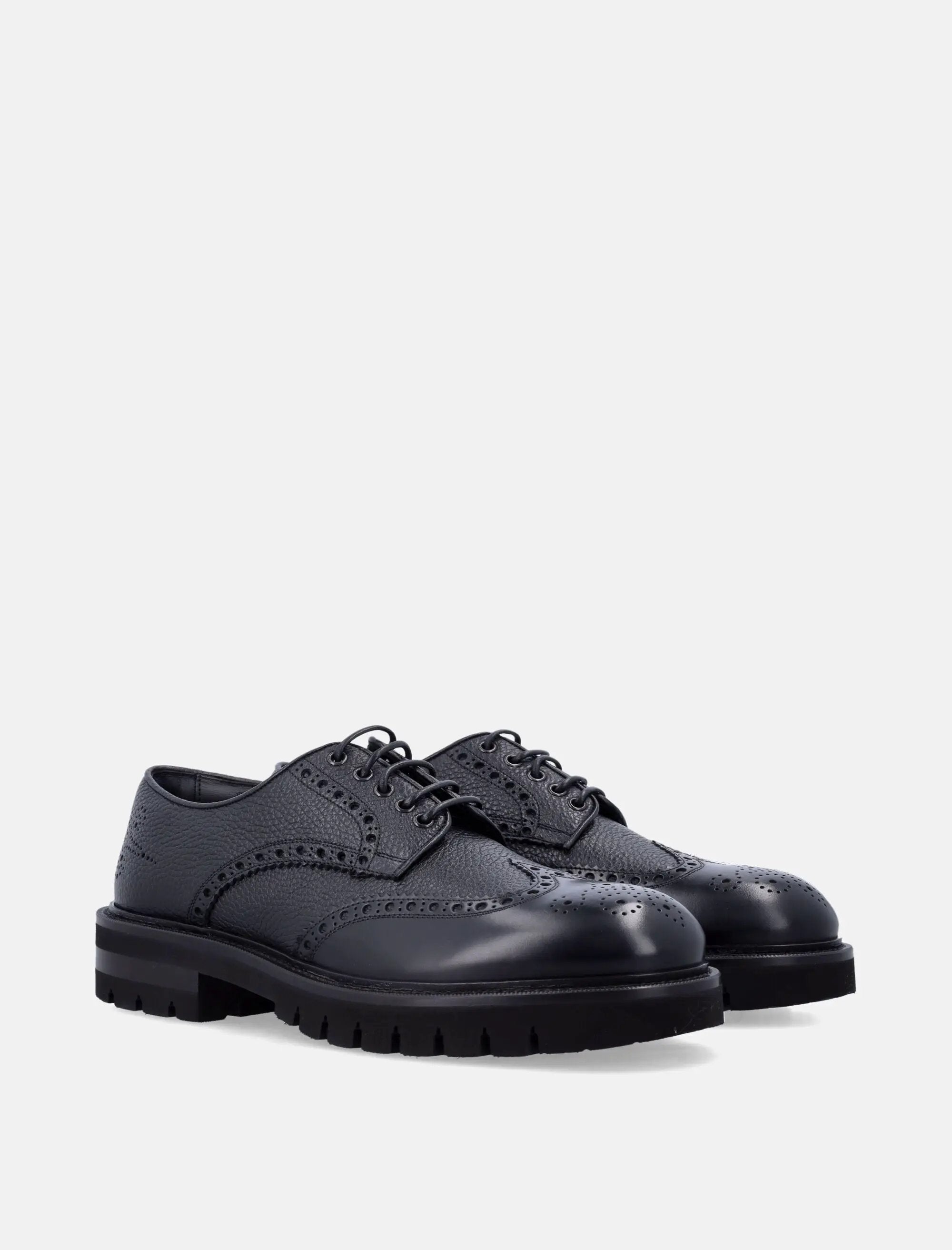 Leather Derby With Broguing Salvatore ferragamo оригінал – Купити в Україні – вид ззаду