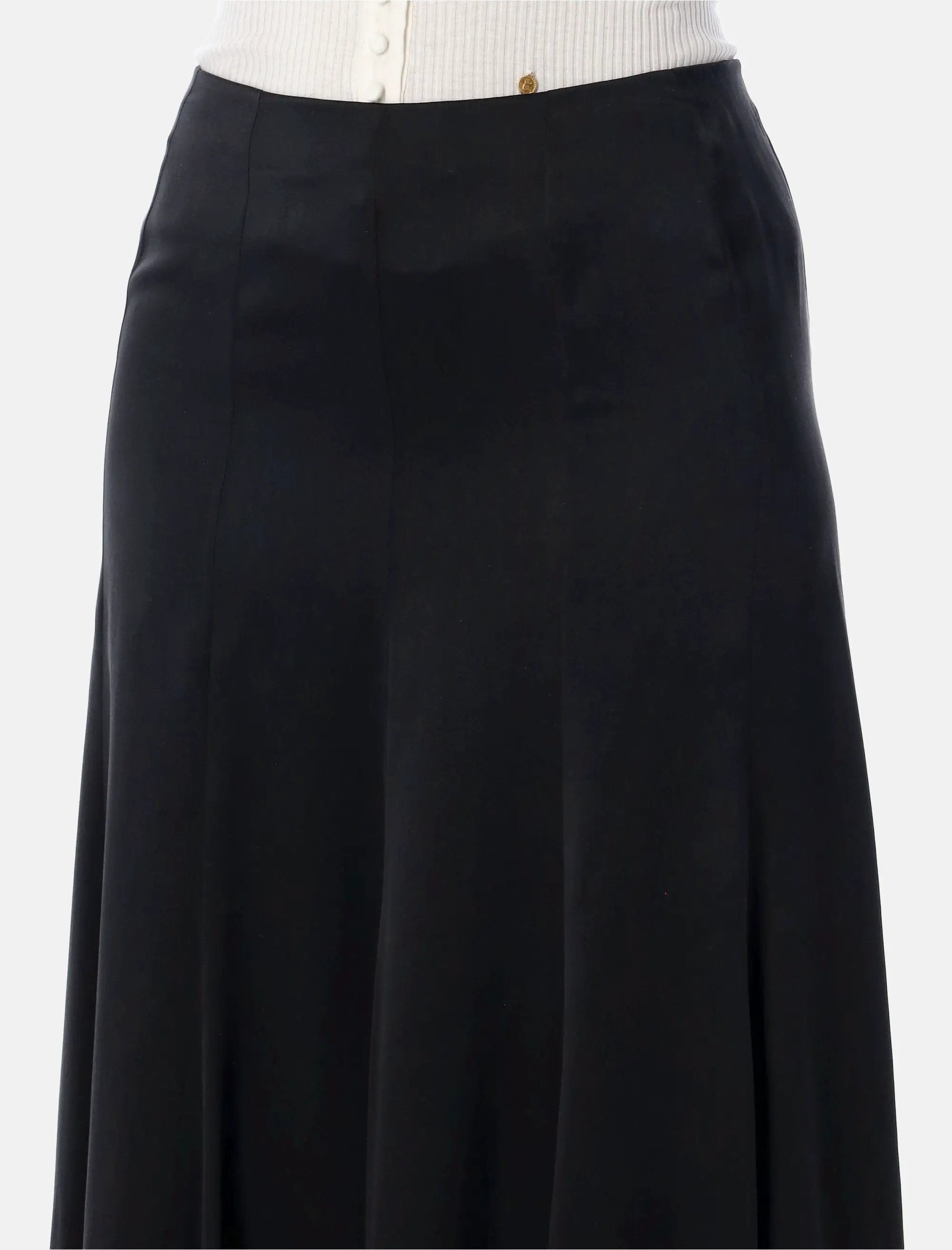 Black Silk Satin Maxi Skirt Chloe оригінал – Купити в Україні – детальний вид