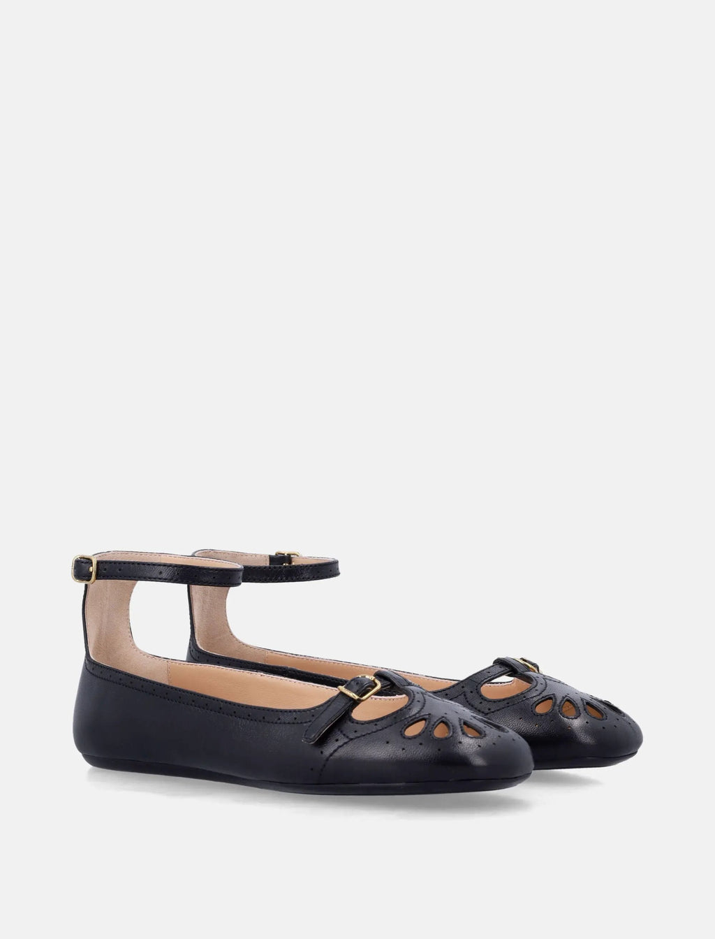 Misty Lambskin Ballerinas With Buckle Chloe – Гарантія оригінальності – вид ззаду
