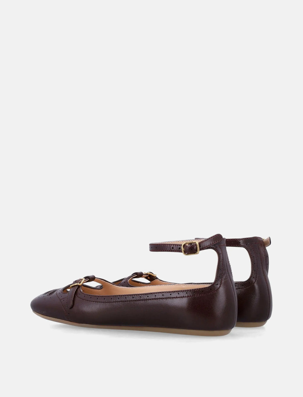 Misty Lambskin Ballerinas With Buckle Chloe – Гарантія оригінальності – збільшений вид