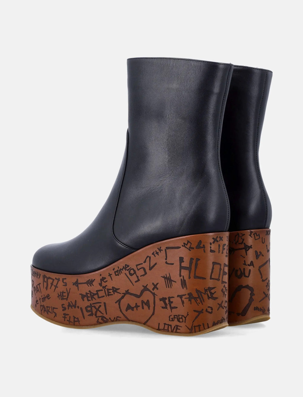 Maxime Leather Wedge Ankle Boots Chloe оригінал – Купити в Україні – збільшений вид