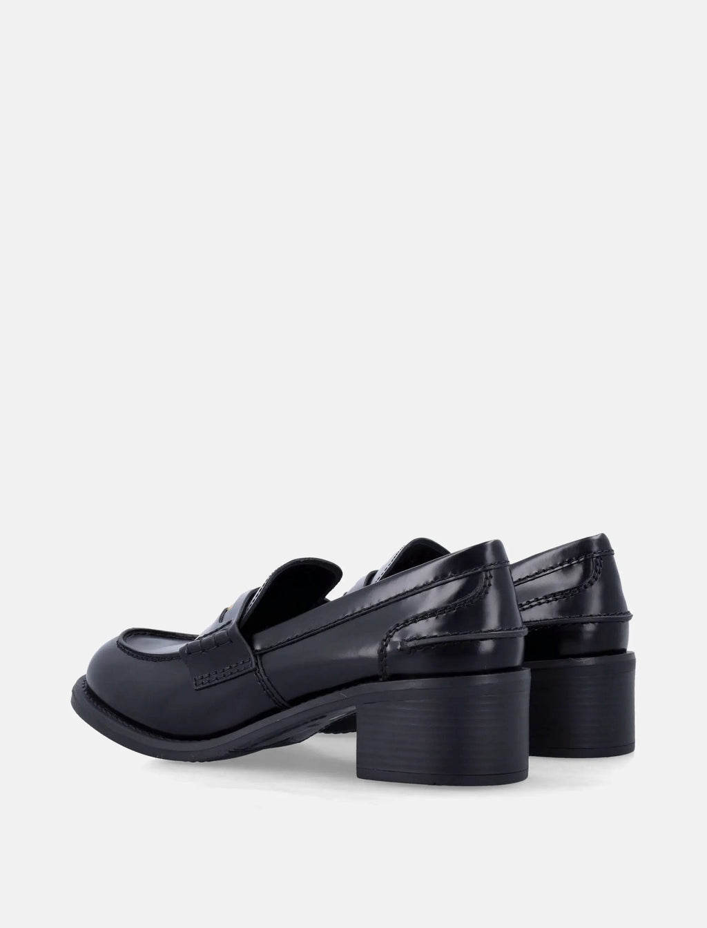 Оригінальна Black Brushed Leather Loafers Miu miu – збільшений вид