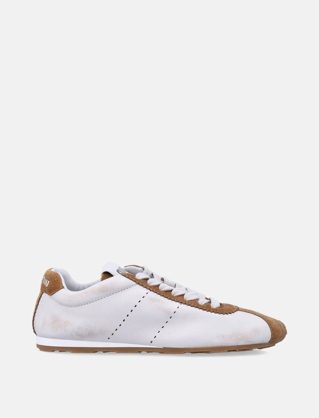 Plume Nappa Leather And Suede Womans Sneakers Miu miu – Гарантія оригінальності – боковий вид