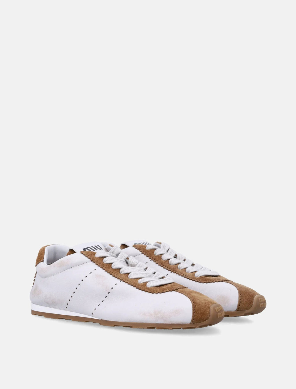 Plume Nappa Leather And Suede Womans Sneakers Miu miu – Гарантія оригінальності – детальний вид