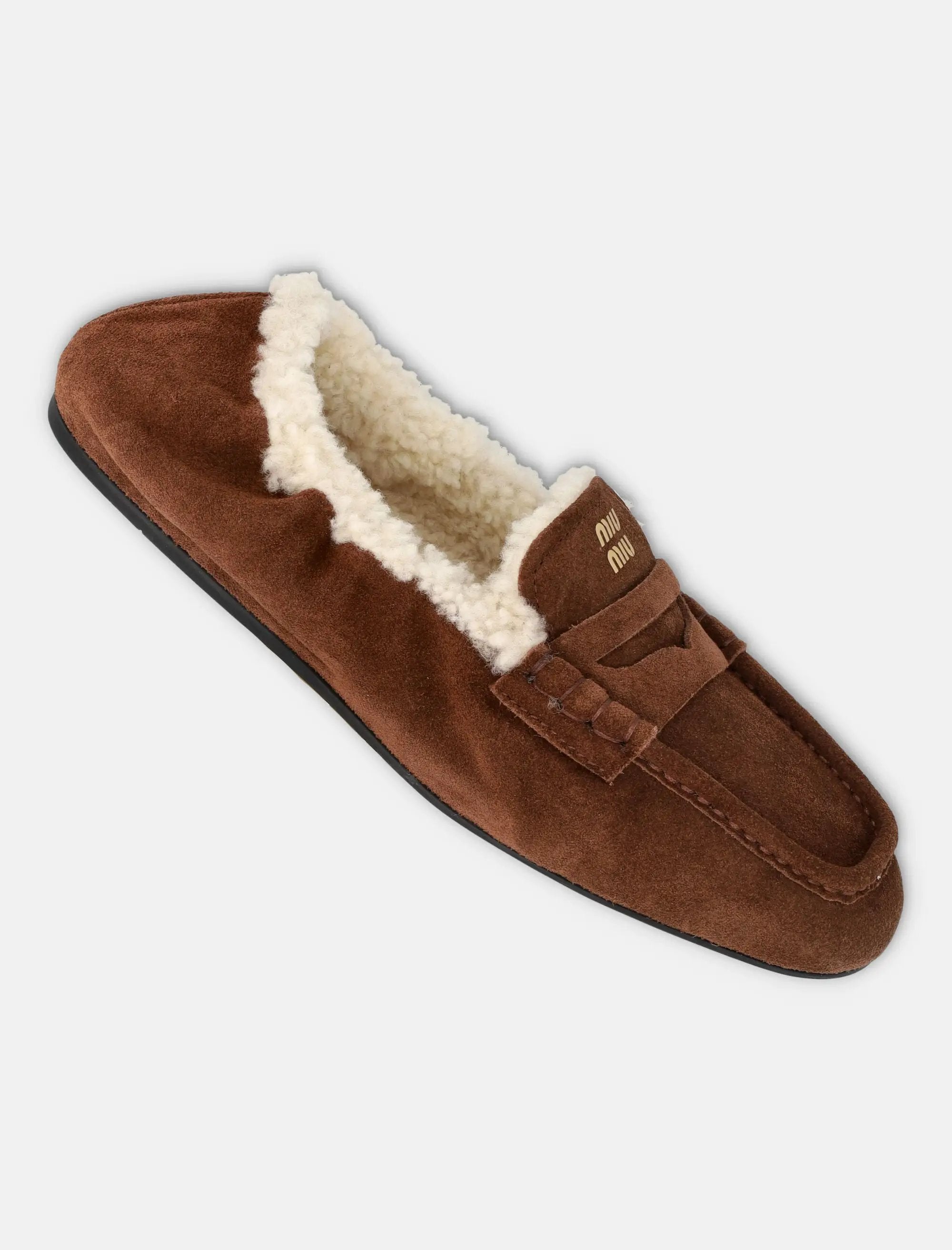 Оригінальна Ruches Suede Loafers Miu miu – детальний вид