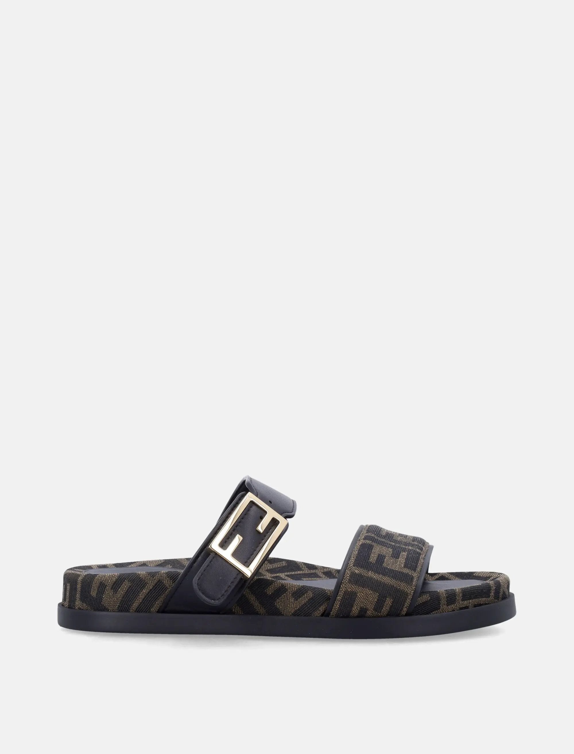 Ff Monogram Leather Sandals Fendi оригінал – Купити в Україні – боковий вид