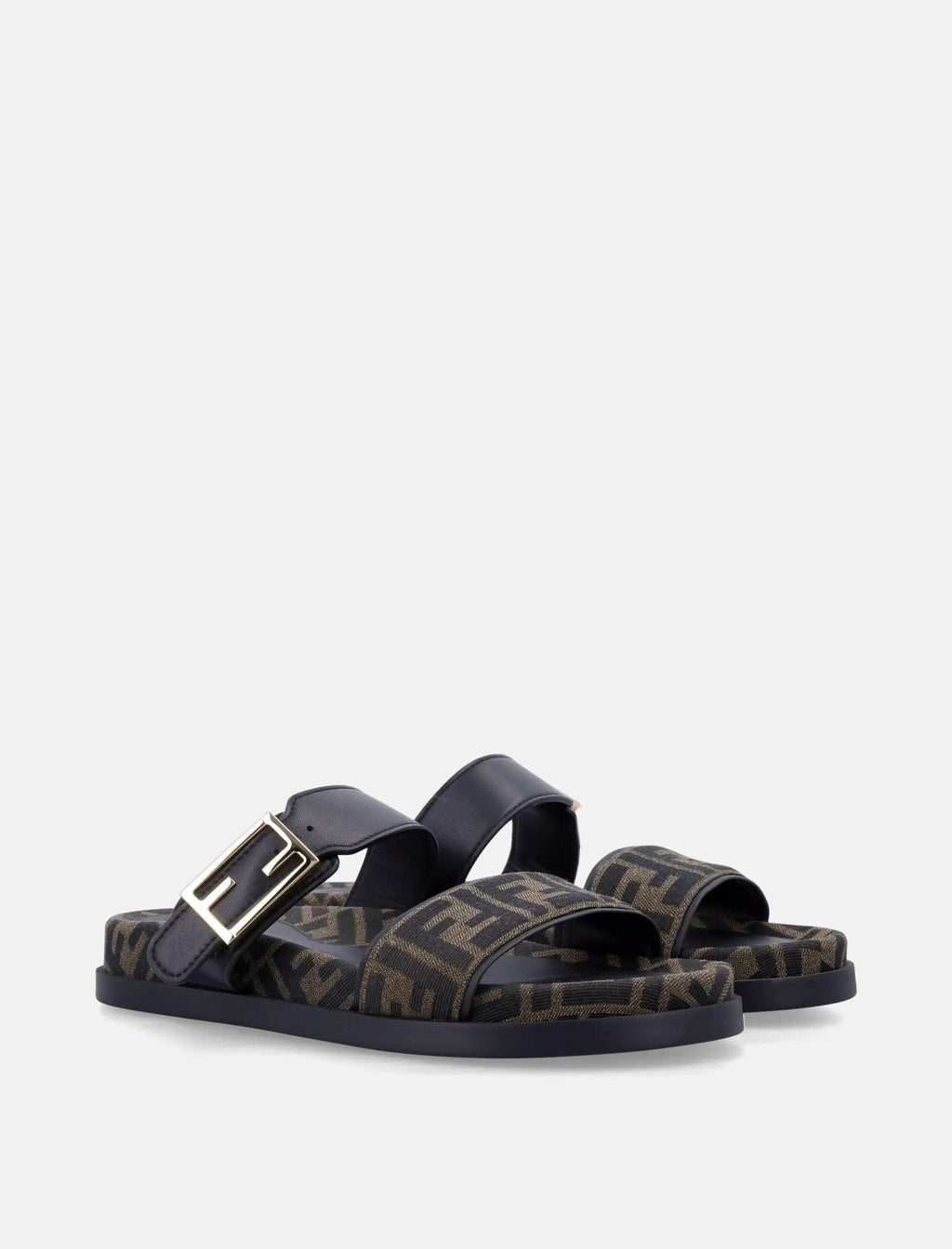 Ff Monogram Leather Sandals Fendi оригінал – Купити в Україні – вид ззаду