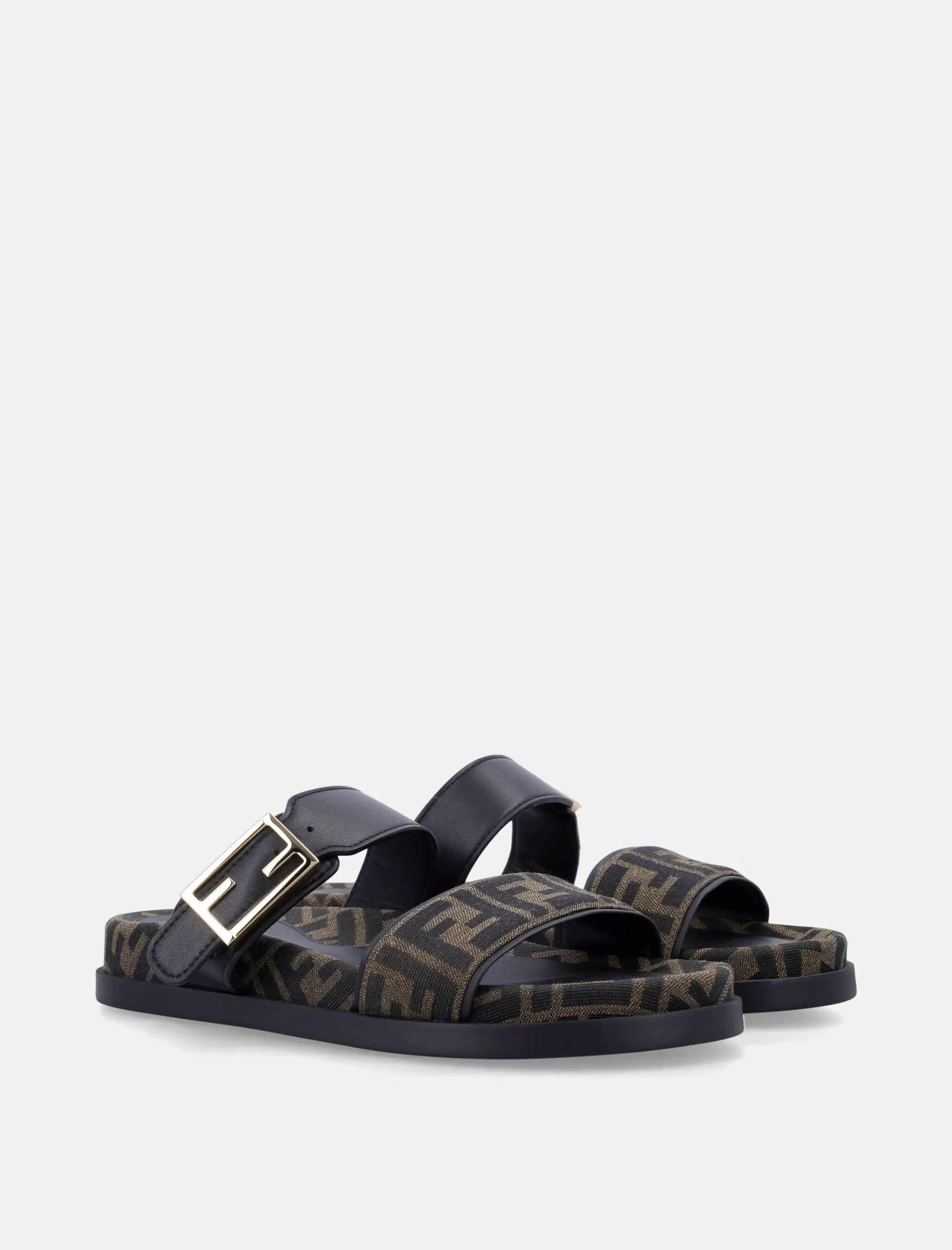 Ff Monogram Leather Sandals Fendi оригінал – Купити в Україні – вид ззаду
