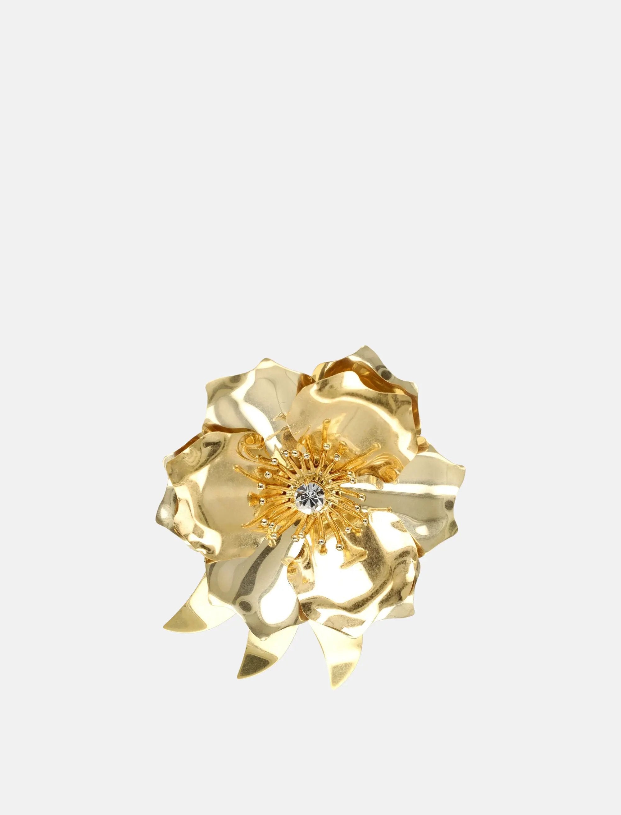 Оригінальна Metal Brooch With Central Crystal Miu miu – боковий вид