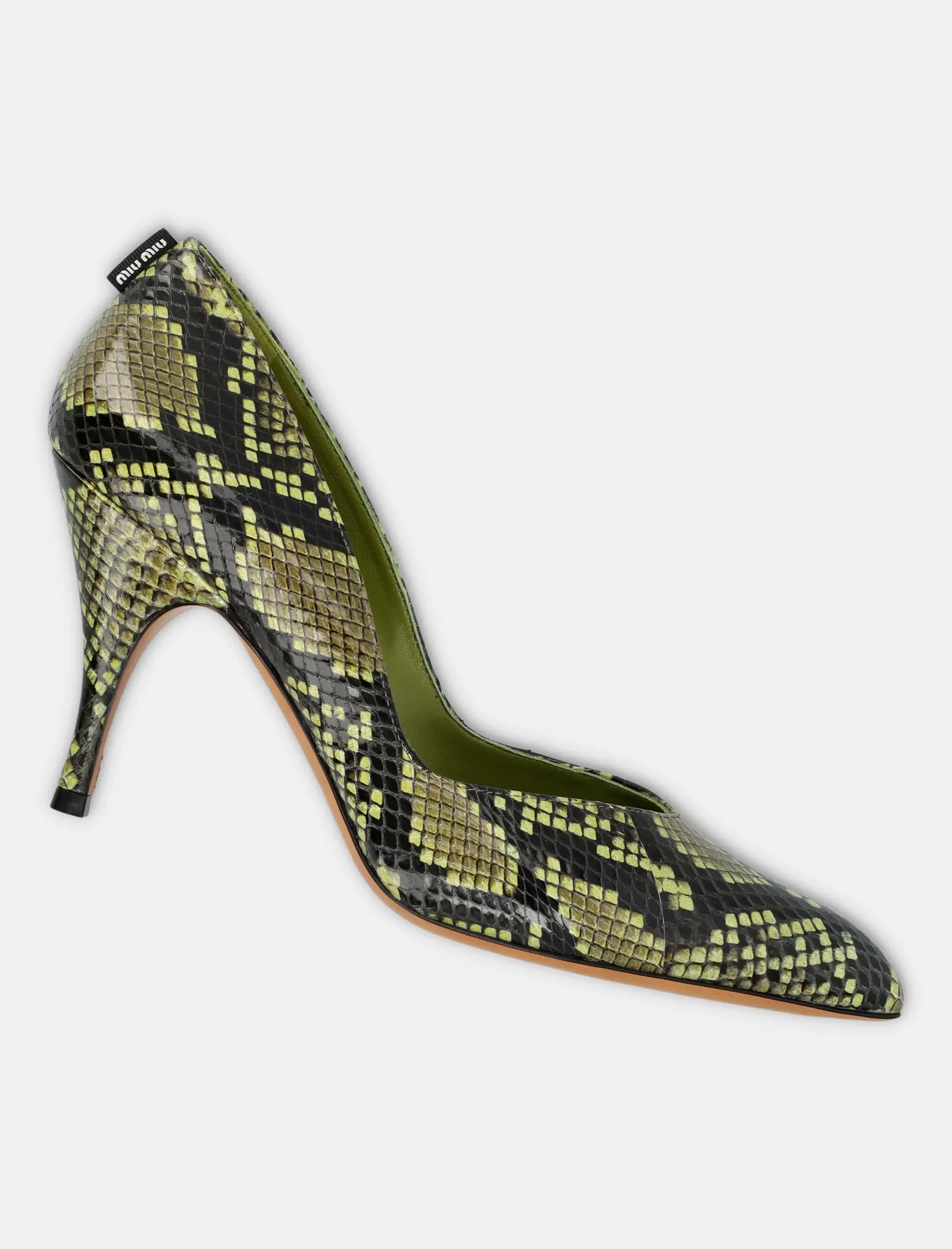 Python Print Ayers Leather Pumps Miu miu оригінал – Купити в Україні – детальний вид