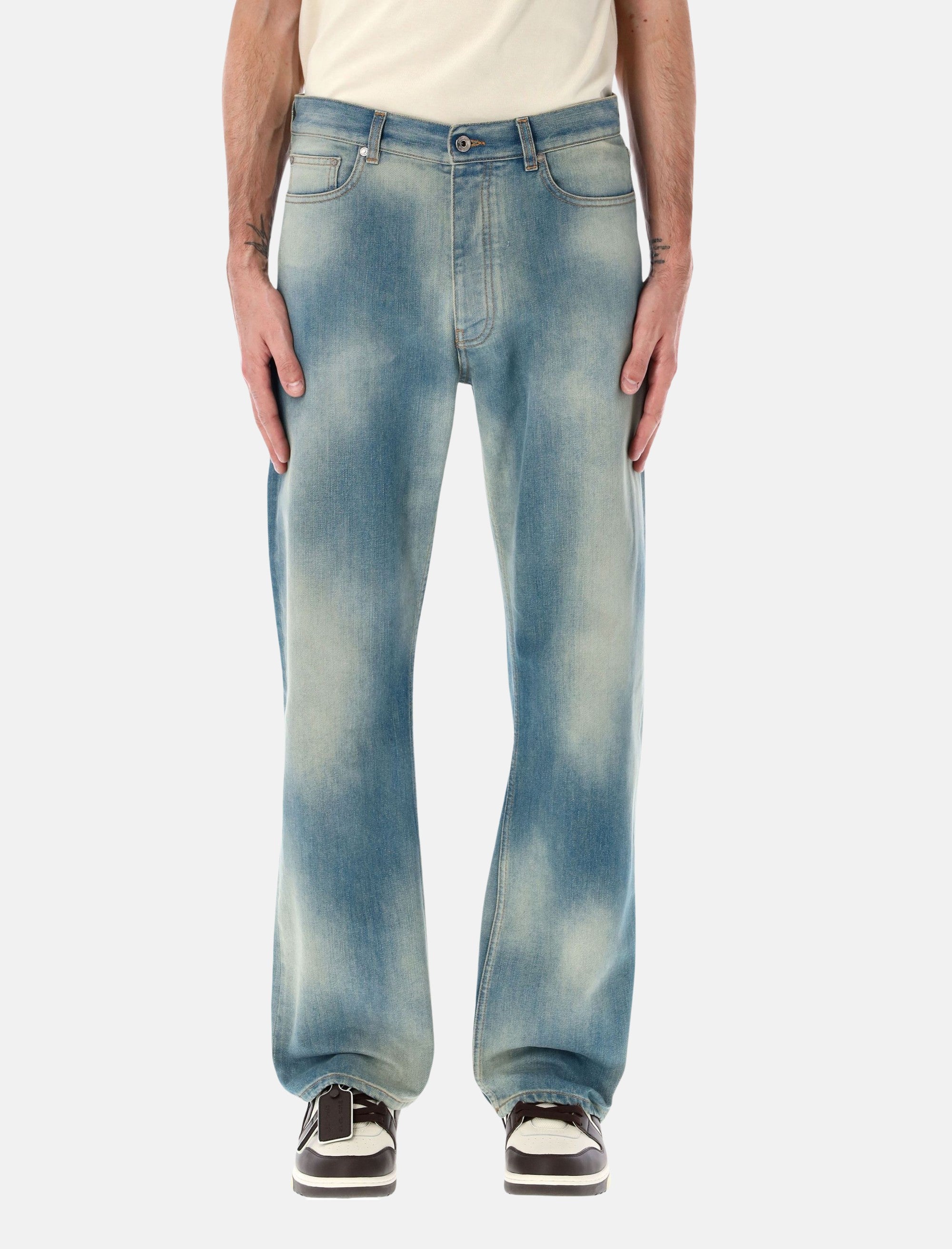 Diag Raw Patch 90s Skate Jeans Off-white оригінал – Купити в Україні – боковий вид