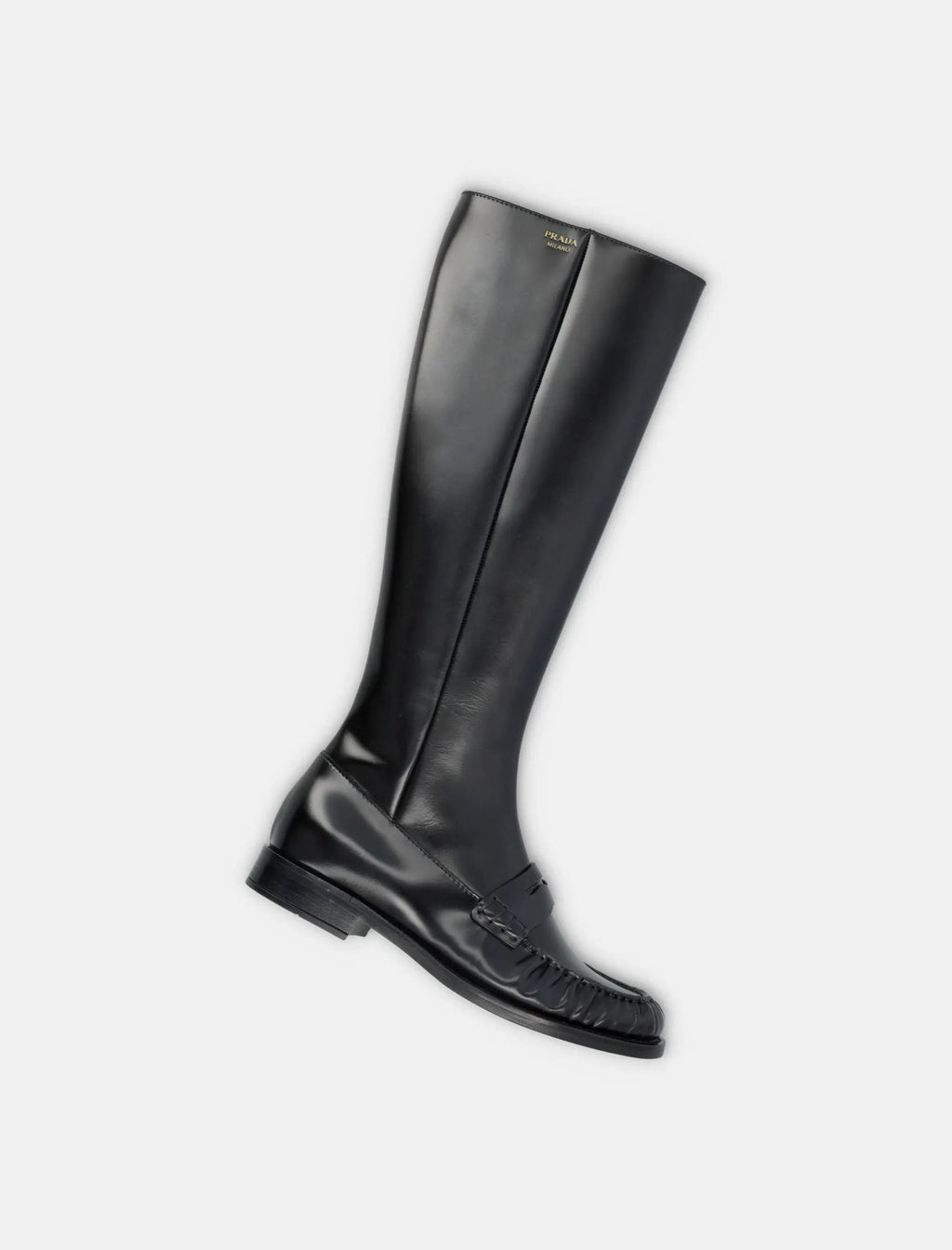 Polished Leather Penny Knee High Boots Prada оригінал – Купити в Україні – детальний вид