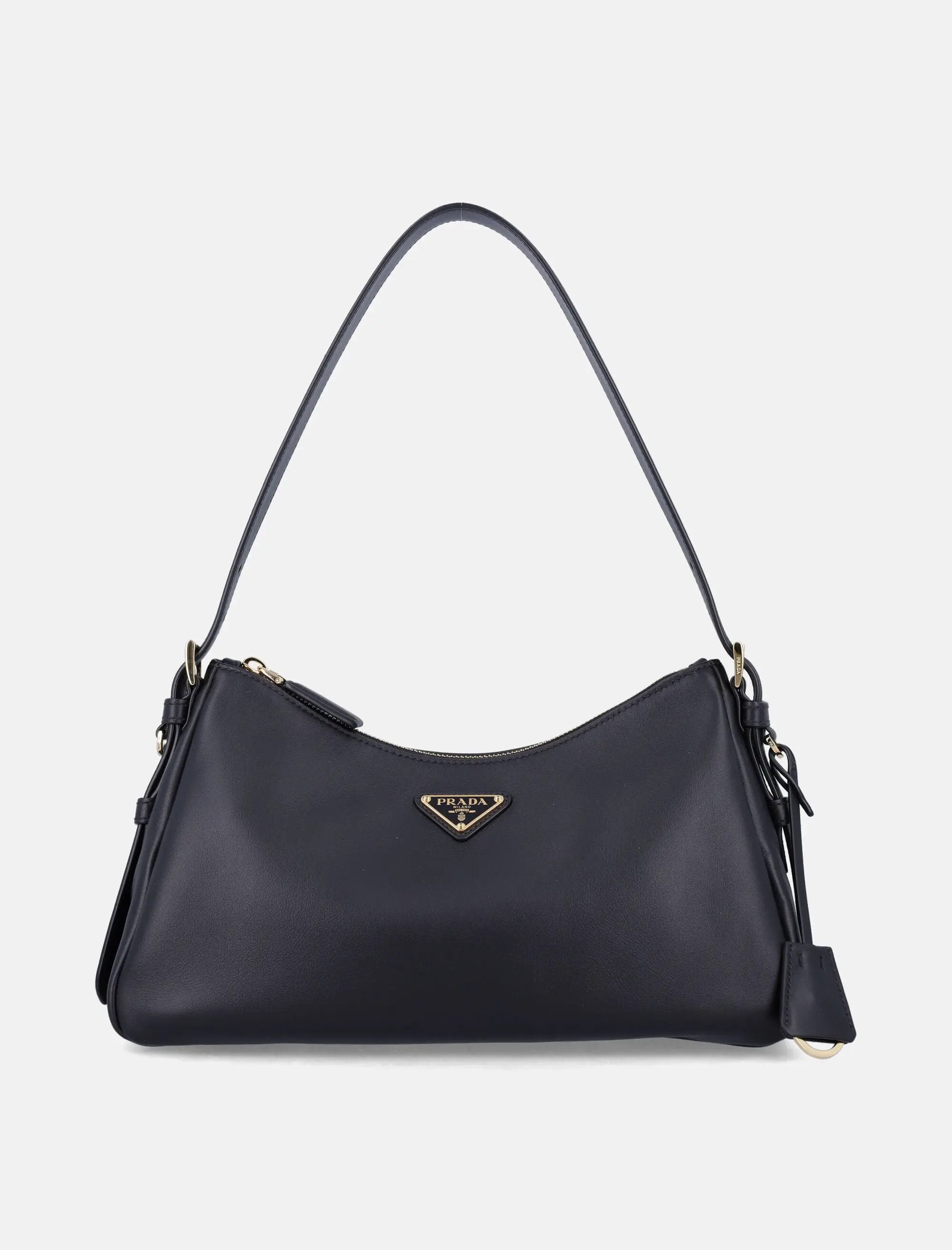 Оригінальна Leather Hobo Bag Prada – боковий вид