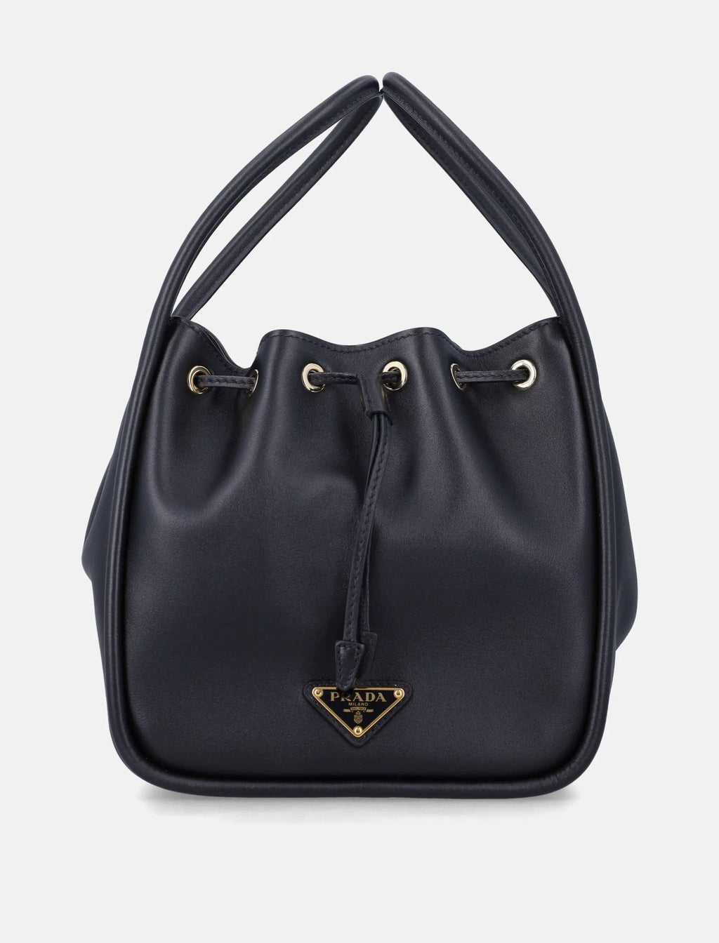 Leather Bucket Bag Prada – Гарантія оригінальності – боковий вид