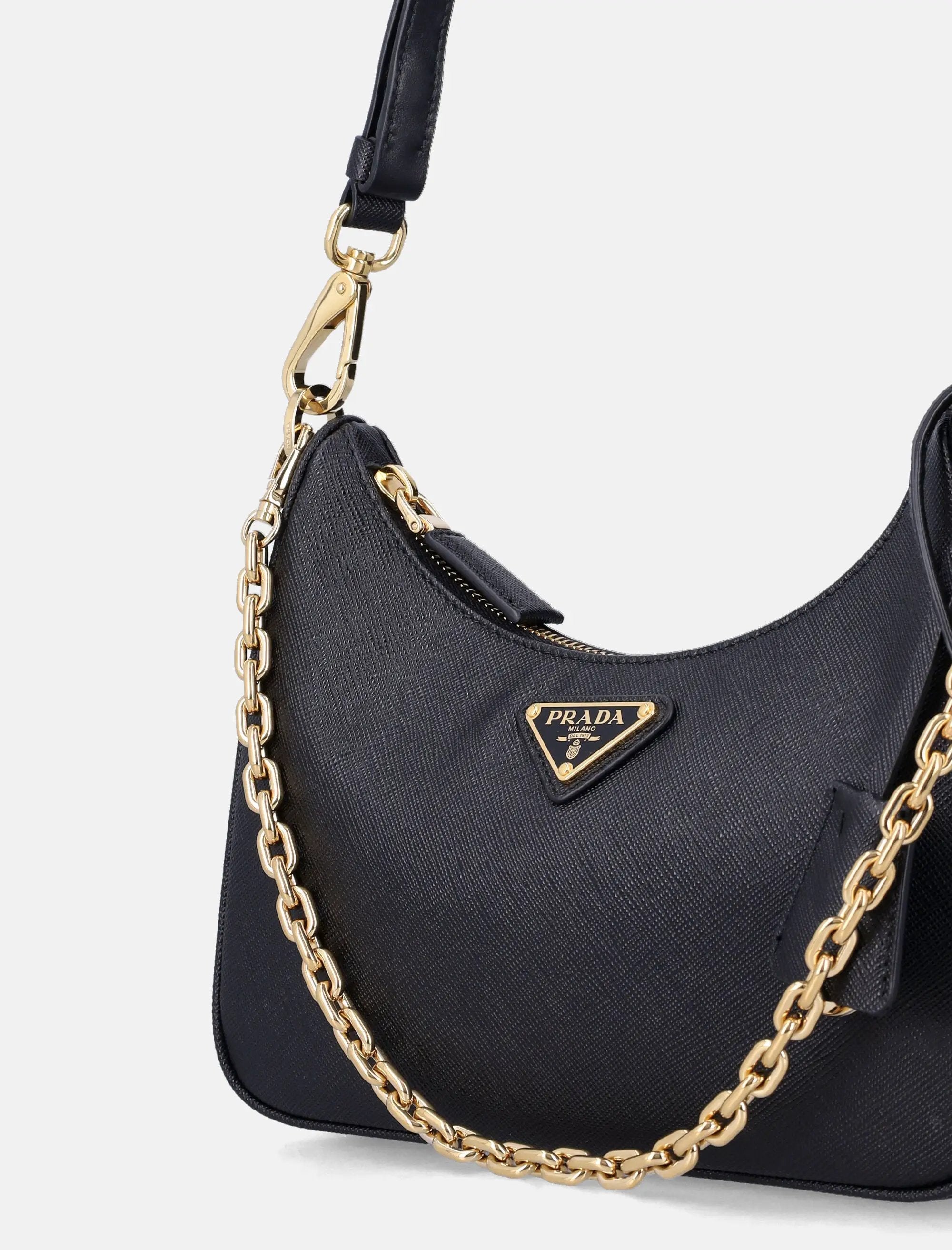 Re Edition Mini Saffiano Leather Bag Prada – Гарантія оригінальності – вид ззаду