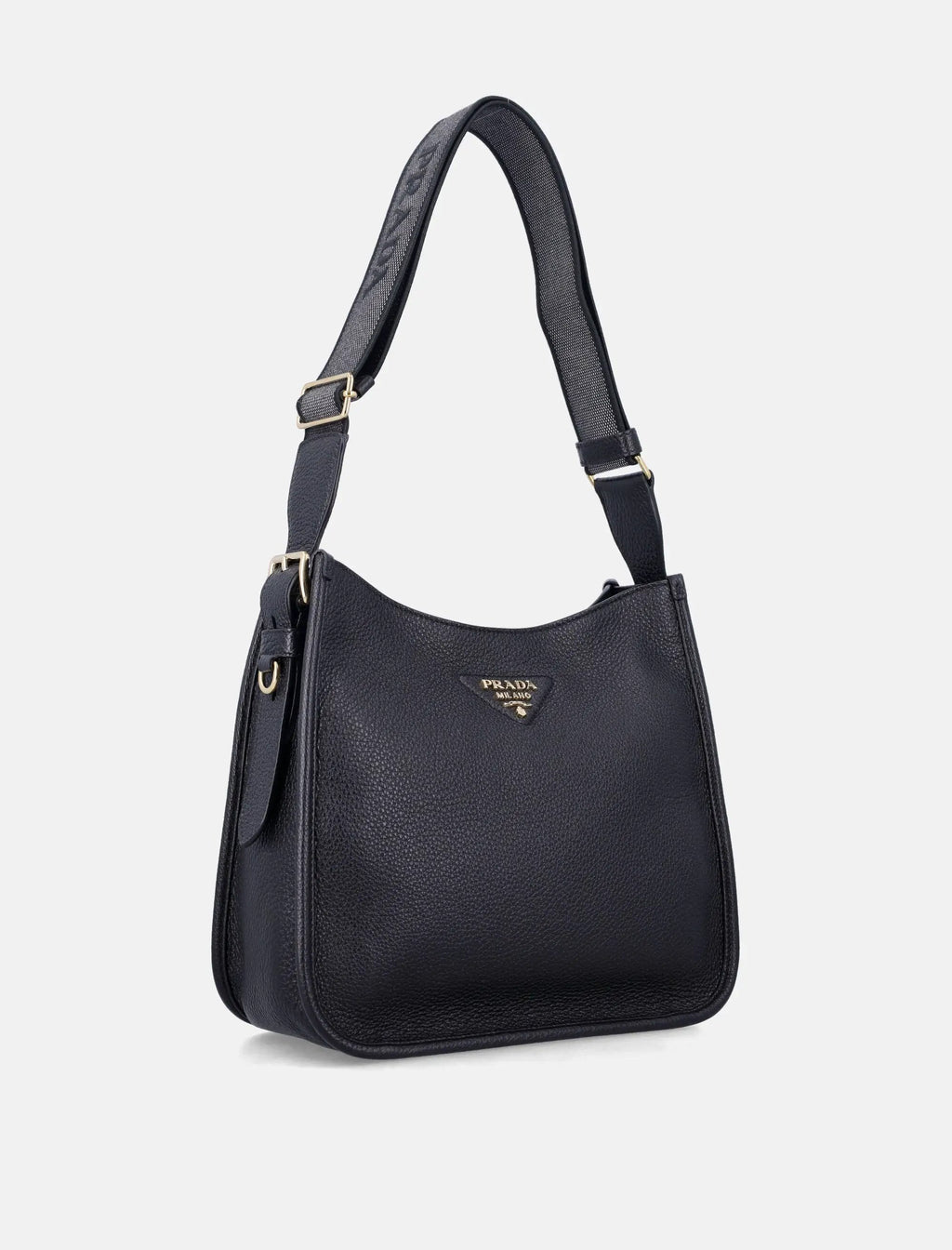 Оригінальна Medium Black Leather Shoulder Bag Prada – детальний вид