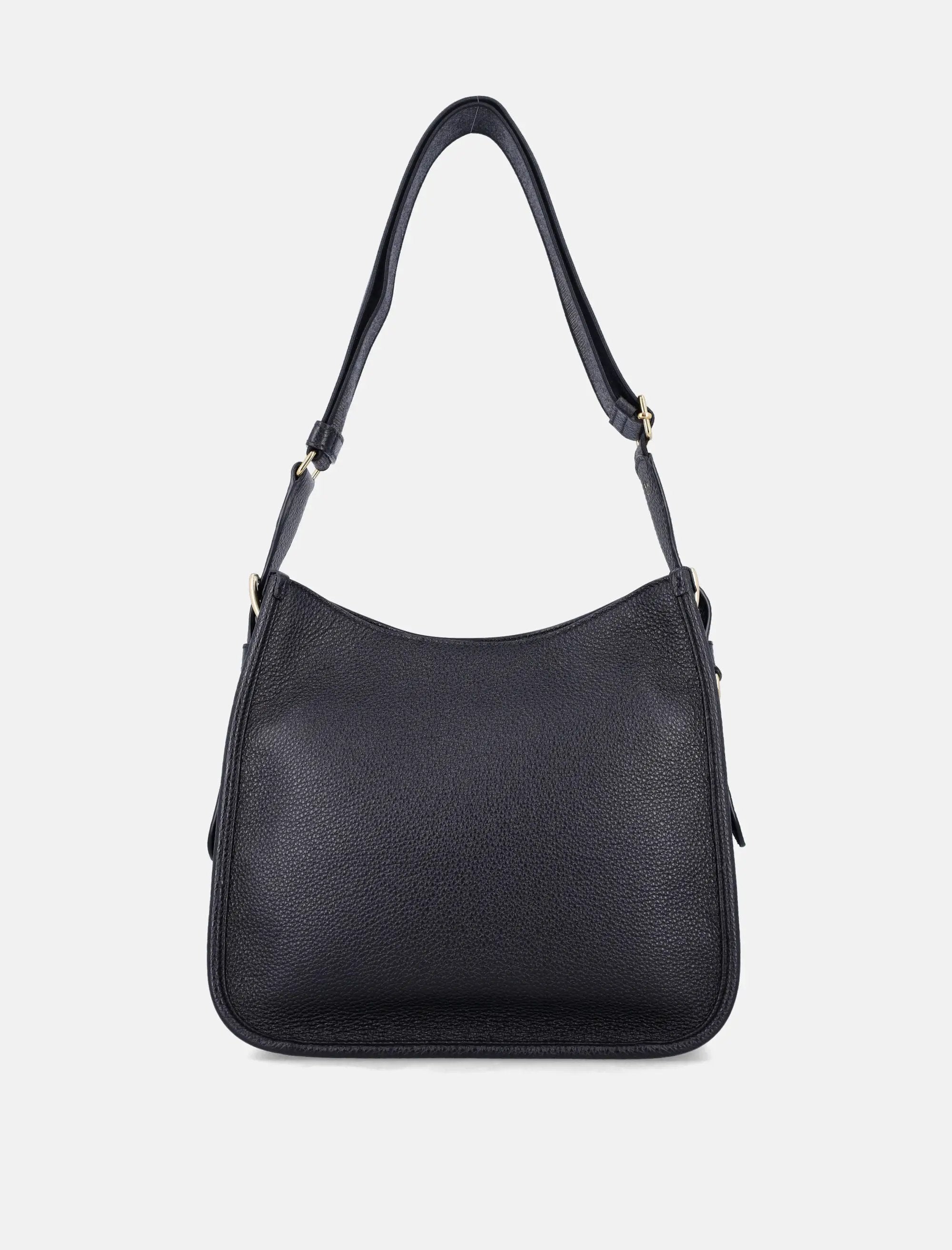Оригінальна Medium Black Leather Shoulder Bag Prada – збільшений вид