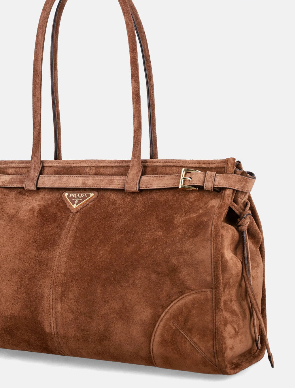 Bonnie Large Suede Tote Bag Prada оригінал – Купити в Україні – вид ззаду