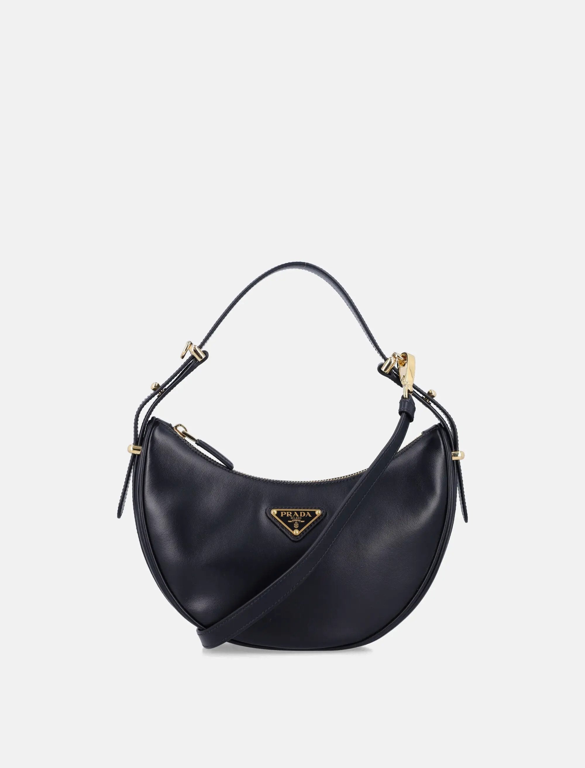 Оригінальна Arqué Small Leather Shoulder Bag Prada – боковий вид