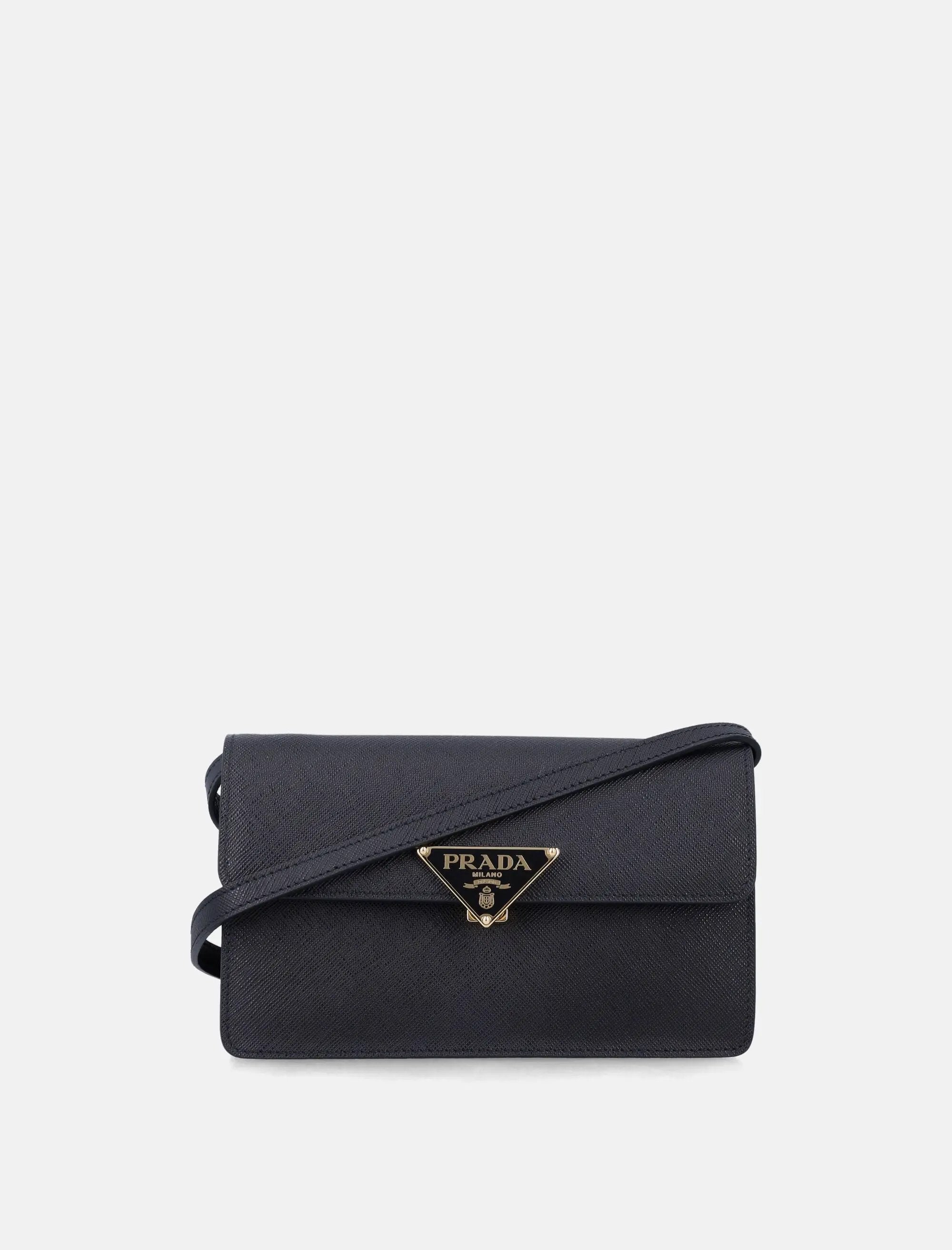 Mini Saffiano Leather Bag Prada – Гарантія оригінальності – боковий вид