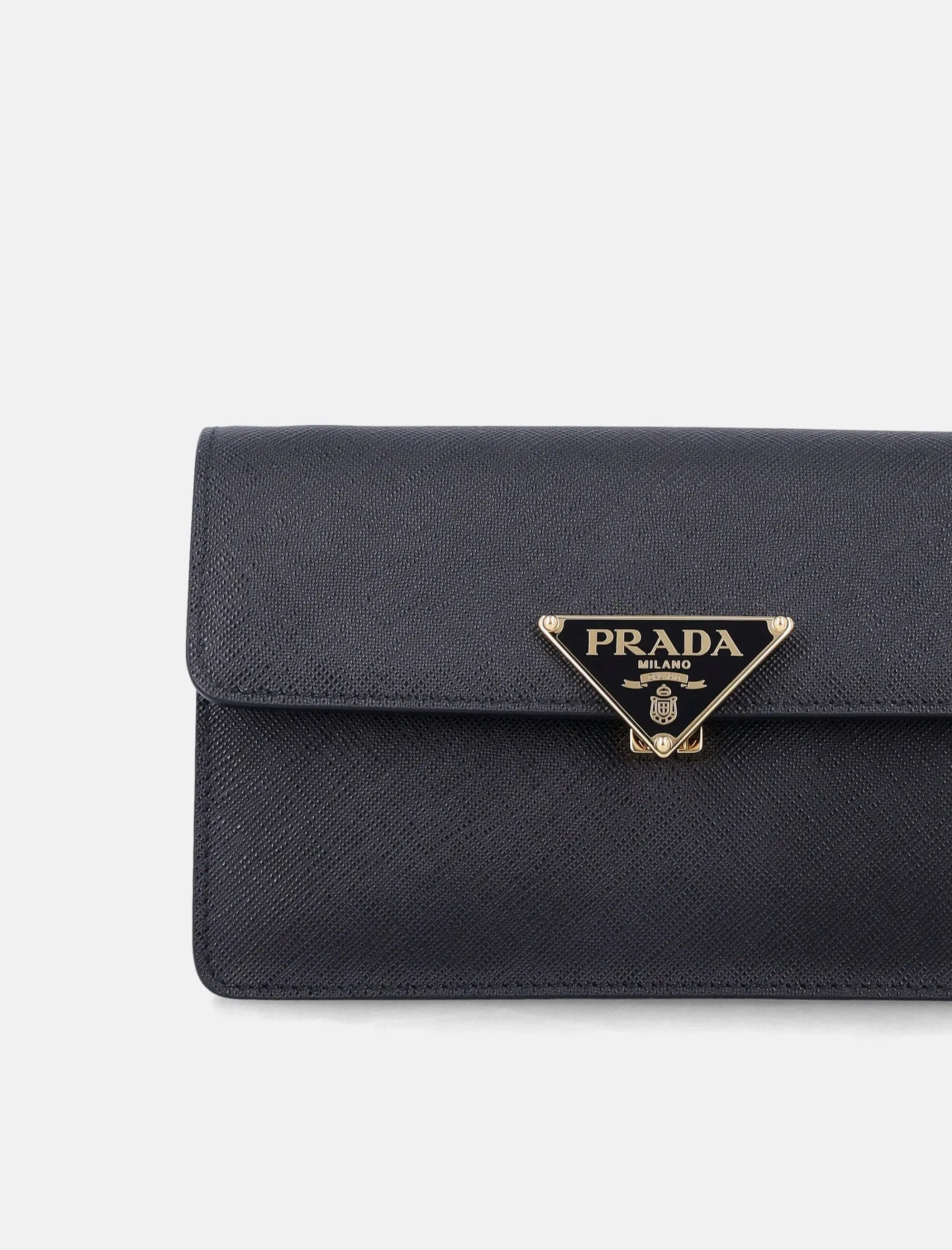 Mini Saffiano Leather Bag Prada – Гарантія оригінальності – вид ззаду