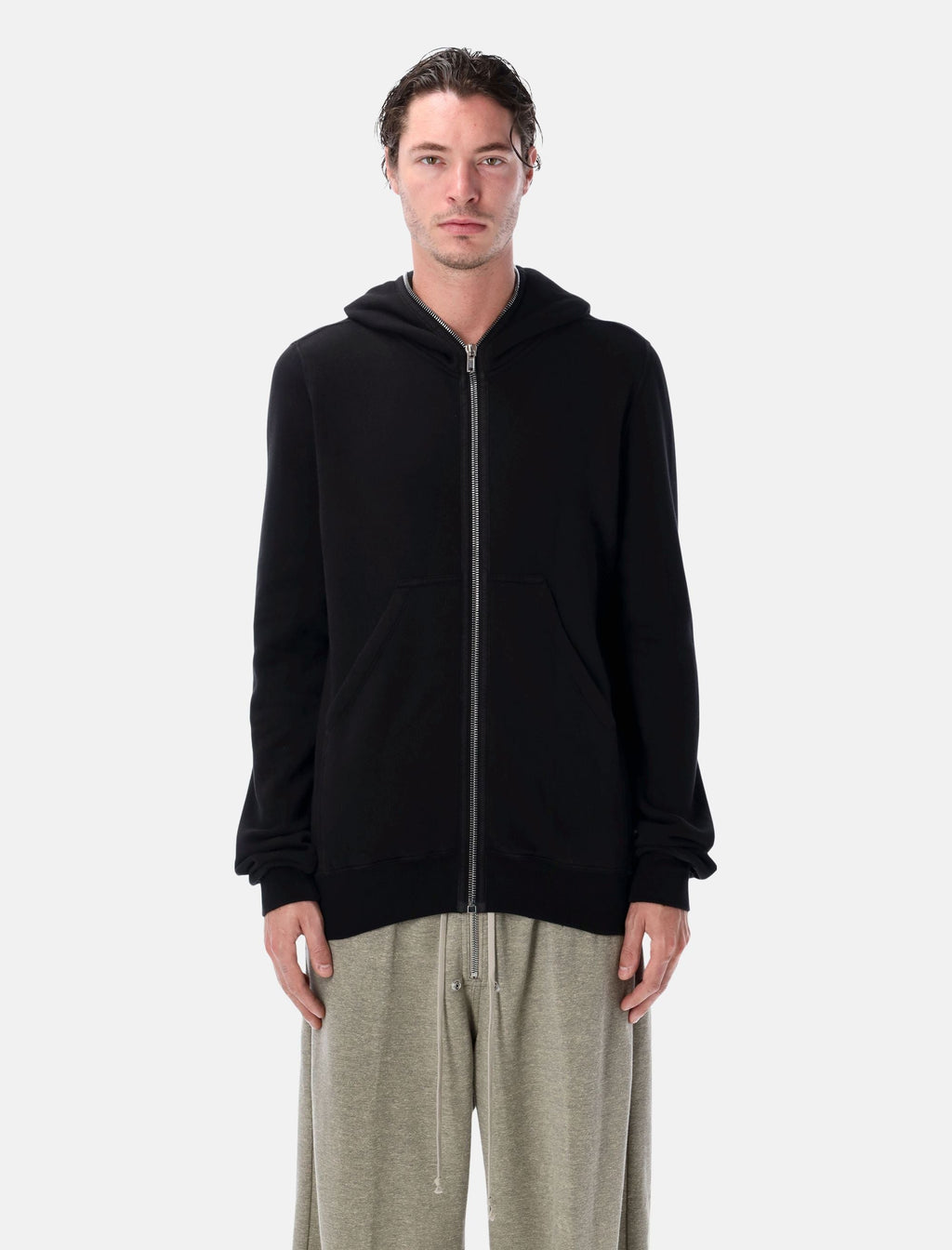 Gimp Hoodie In Slub Fleece Rick owens оригінал – Купити в Україні – боковий вид