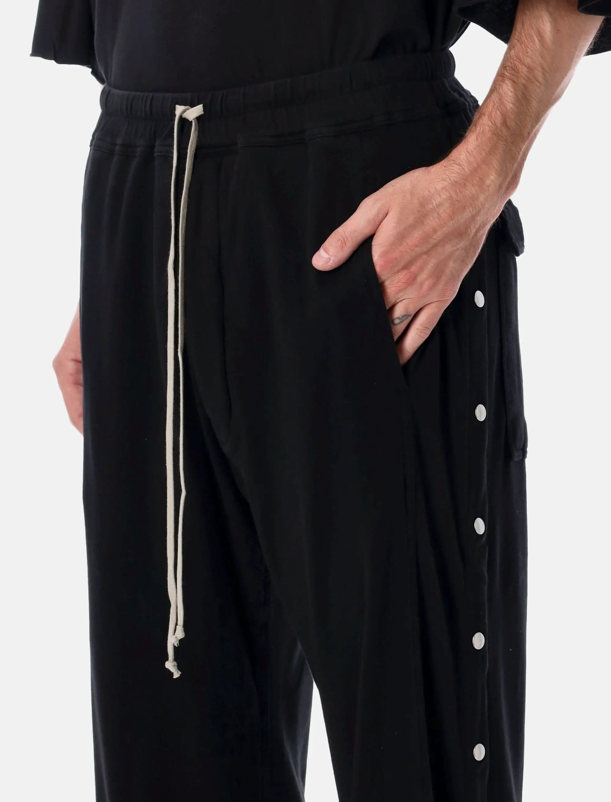 Pusher Pants In Slub Fleece Rick owens – Гарантія оригінальності – детальний вид