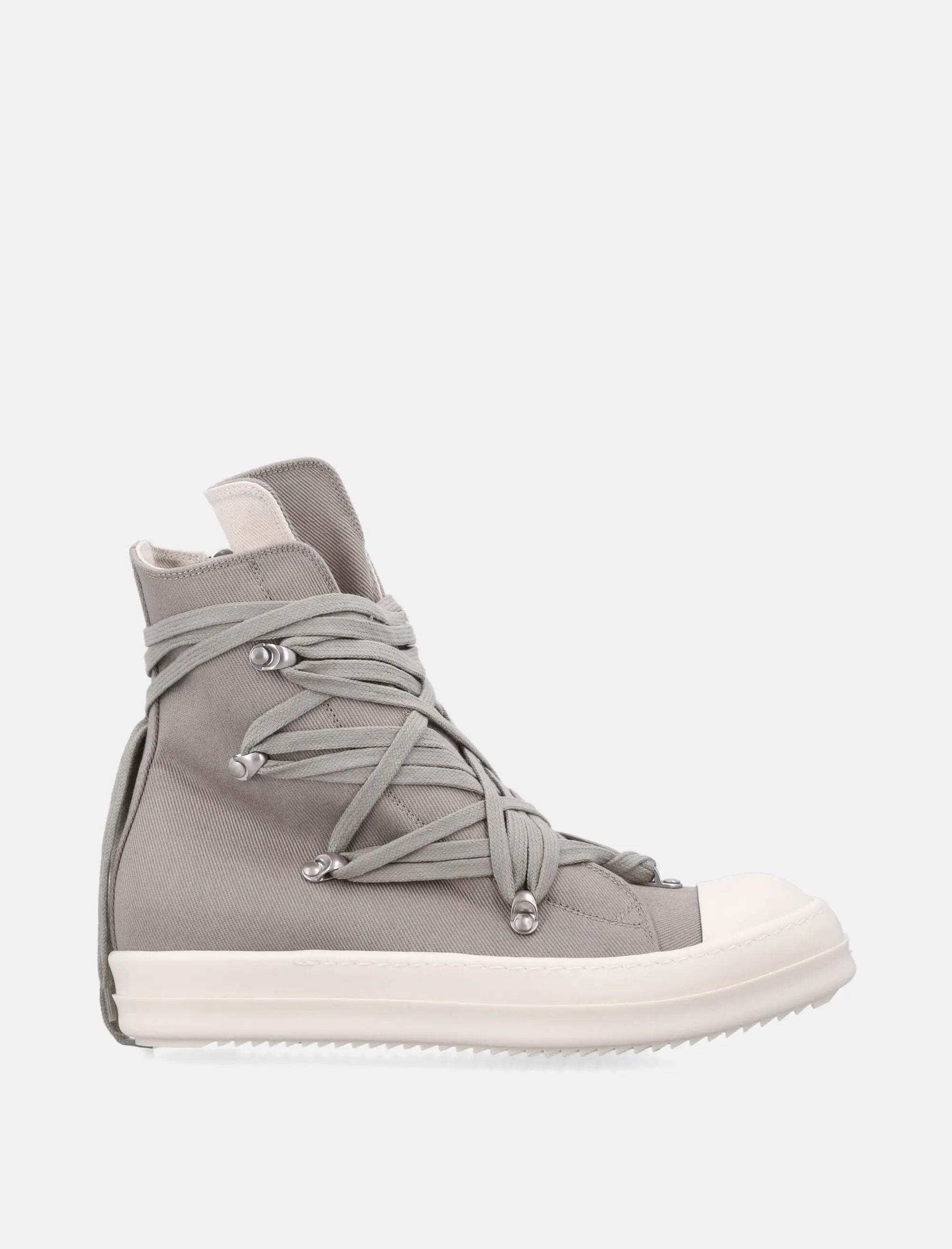 Megalace Sneaks In Overdyed Denim Rick owens – Гарантія оригінальності – боковий вид