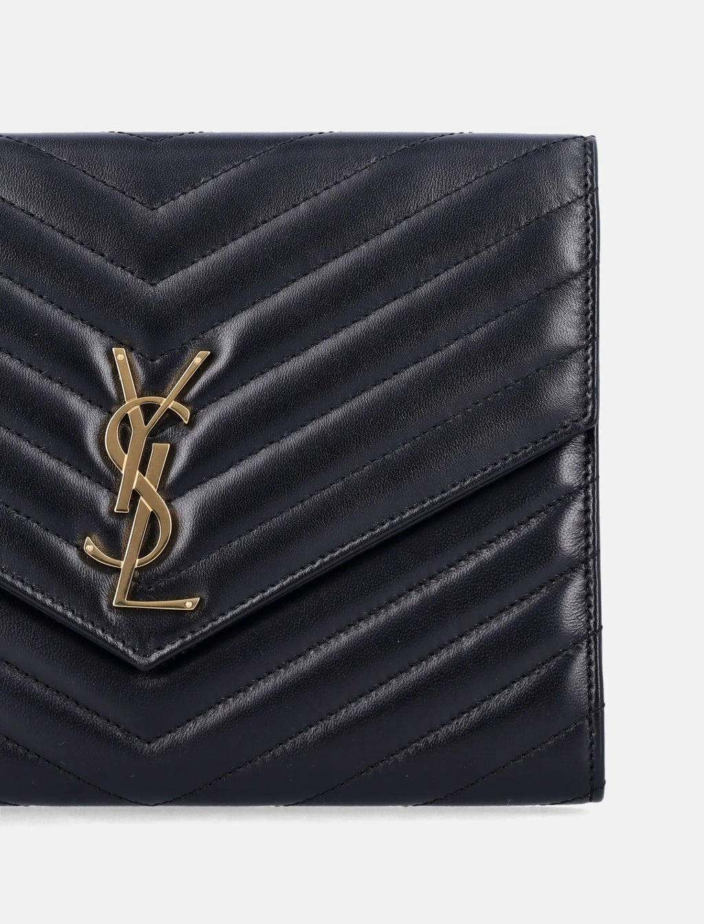 Cassandre Matelassé Flap Pouch In Quilted Lambskin Saint laurent – Гарантія оригінальності – вид ззаду