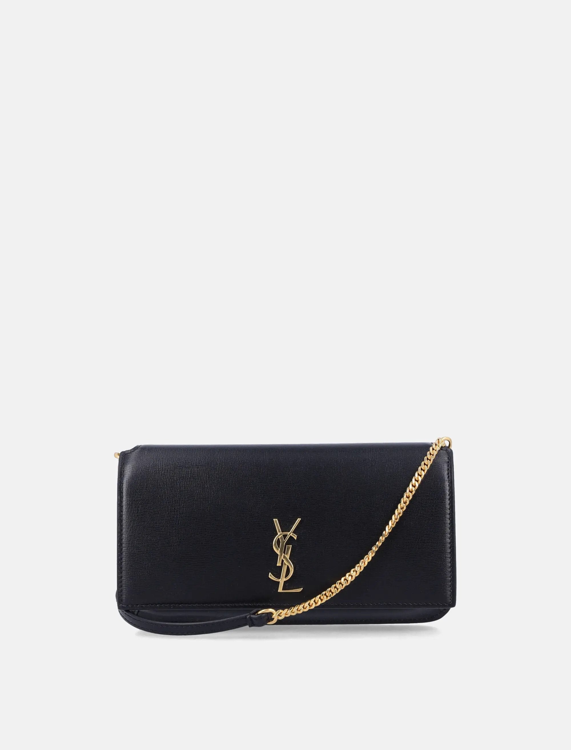 Оригінальна Cassandre Leather Phone Holder Saint laurent – боковий вид