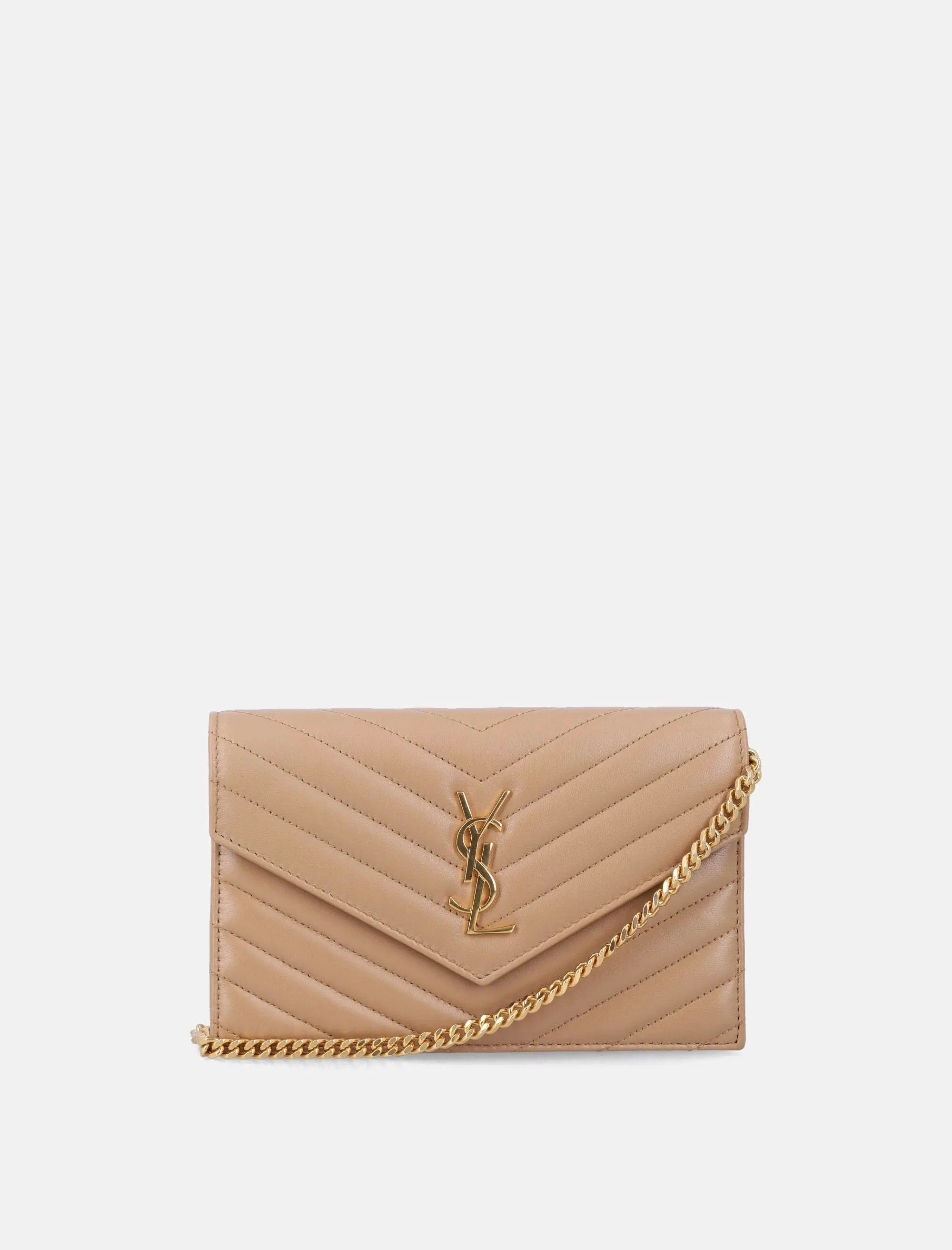 Оригінальна Cassandre Lambskin Chain Wallet Saint laurent – боковий вид